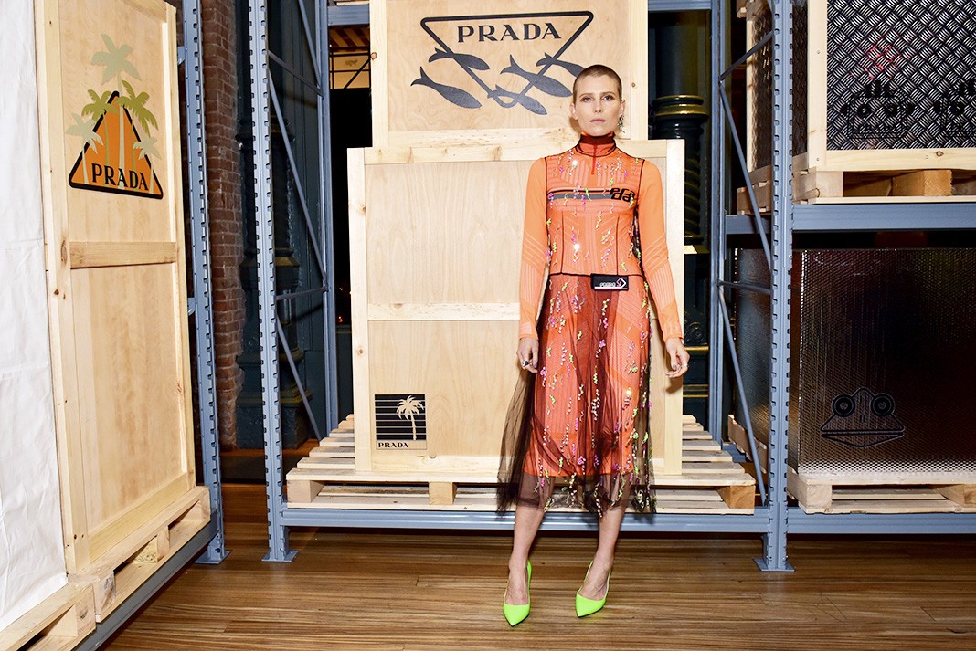 На мероприятии Prada Linea Rossa в Нью-Йорке, 8 сентября 2018 г.