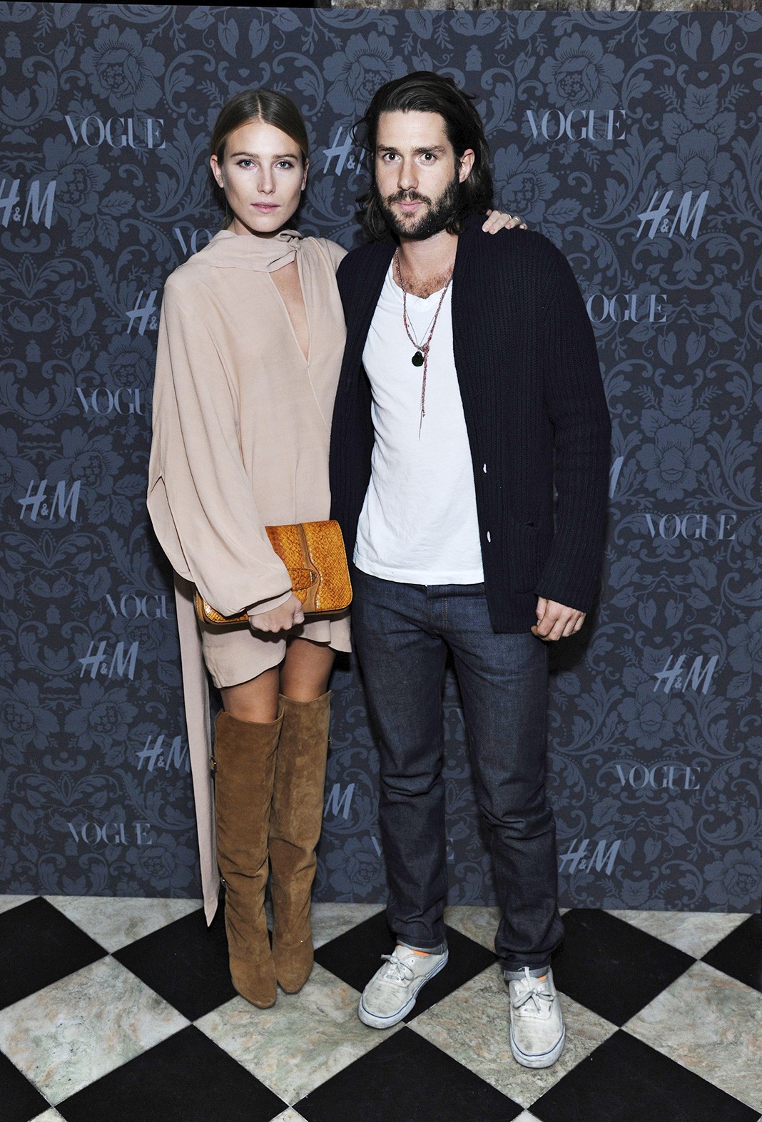 Дри Хемингуэй, Фил Уинзер на праздновании H&M & Vogue Studios Celebrate «Between The Shows»