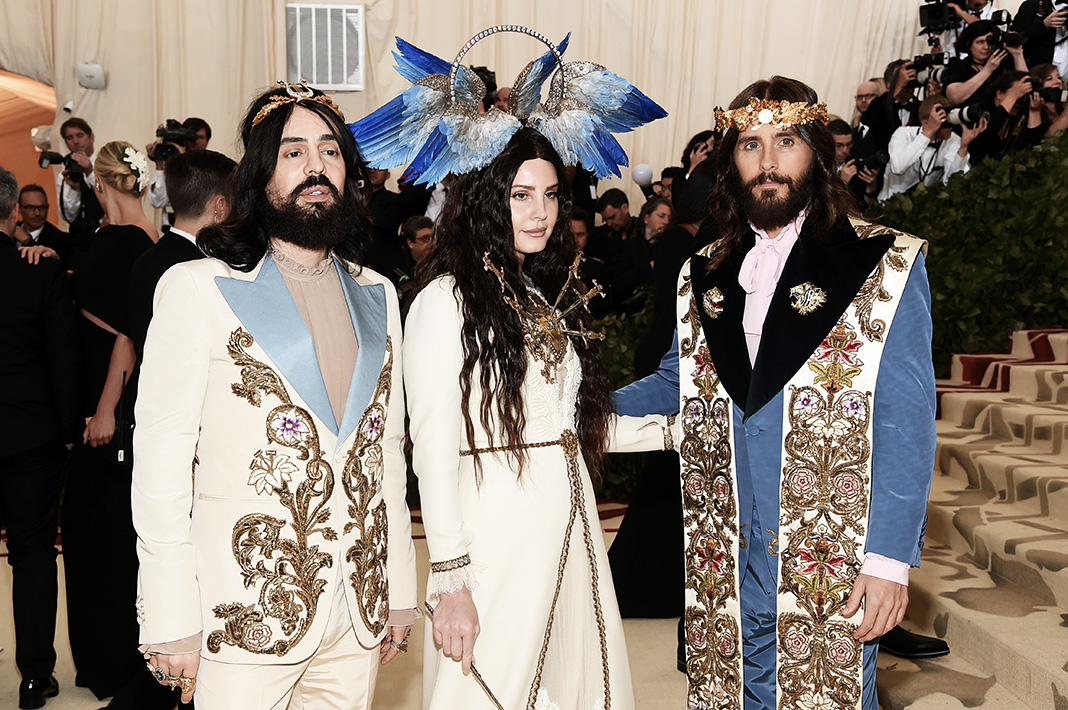 Алессандро Микеле, Лана Дель Рей, Джаред Лето на балу Института костюма Met Gala 2018