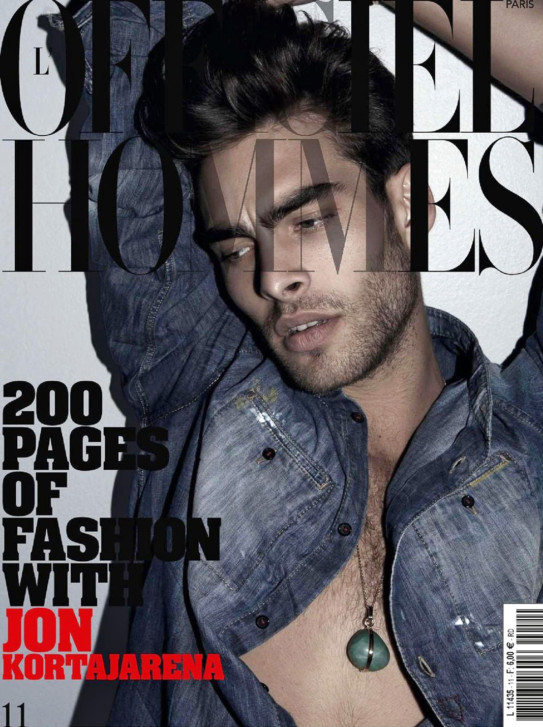 На обложке журнала L’Officiel Paris Hommes