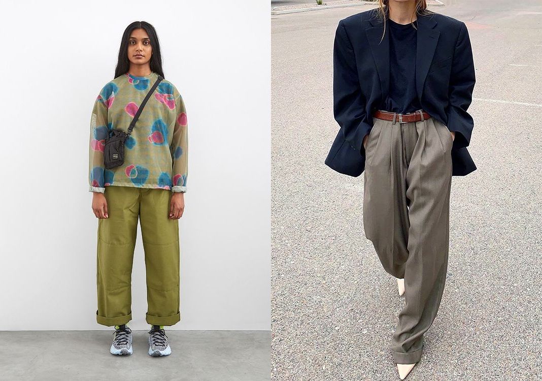 Абсолютно все вещи в комплекте кроя oversize Все вещи в комплекте объема oversize