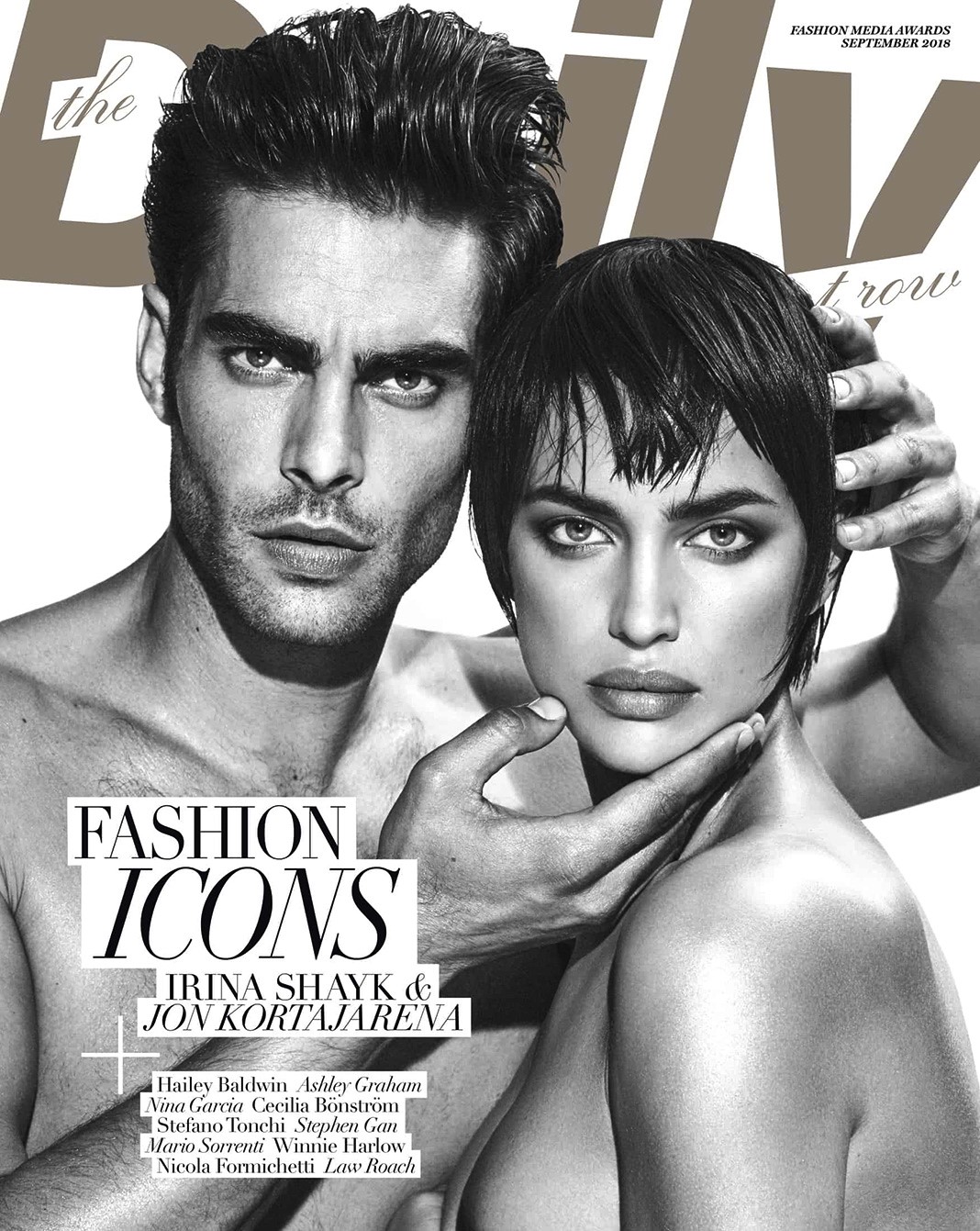 Джон Кортахарена, Ирина Шейк на обложке журнала Daily Front Row
