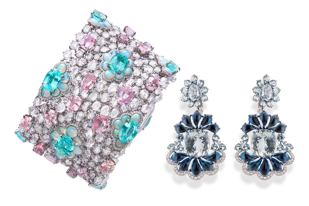 Chopard, браслет из коллекции Red Carpet; серьги из коллекции Haute Joaillerie