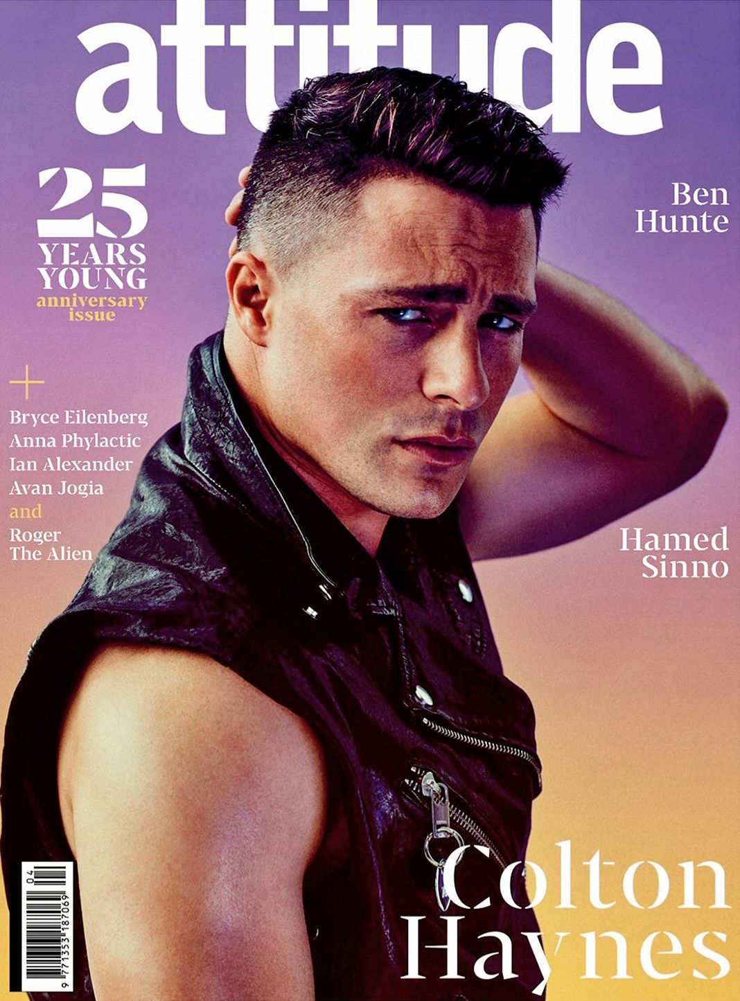 Колтон Хейнс на обложке журнала Attitude UK, весна 2019 г.