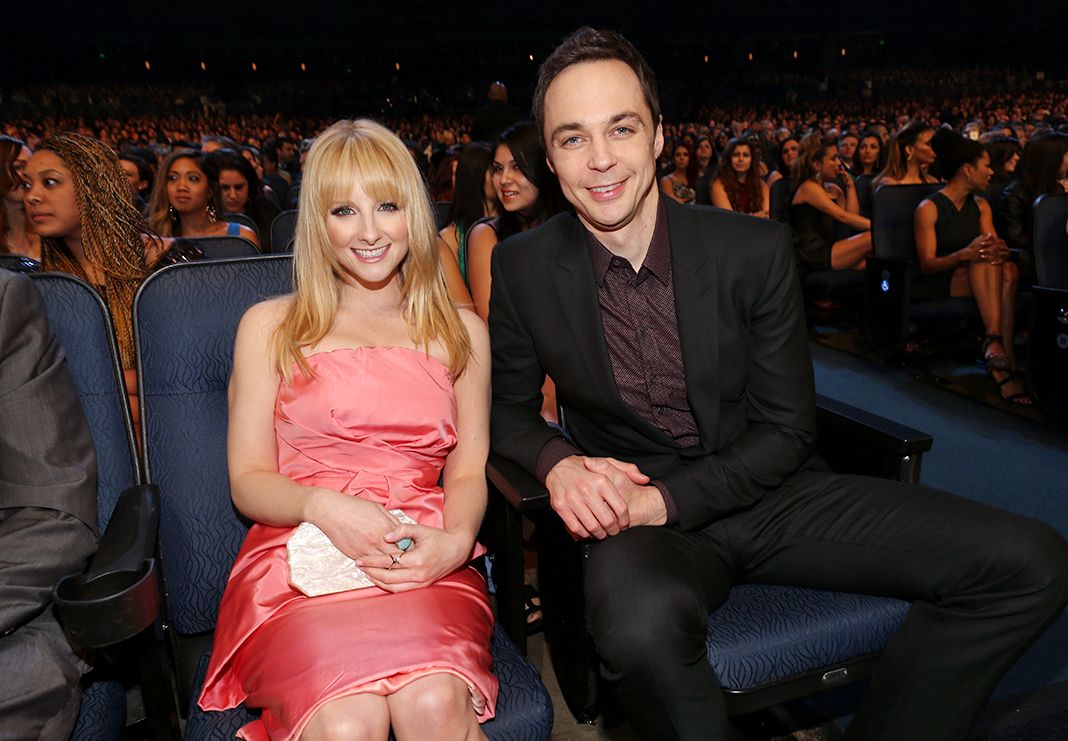 Мелисса Рауш и Джим Парсонс на 41-й церемонии People's Choice Awards в Nokia Theater LA Live.