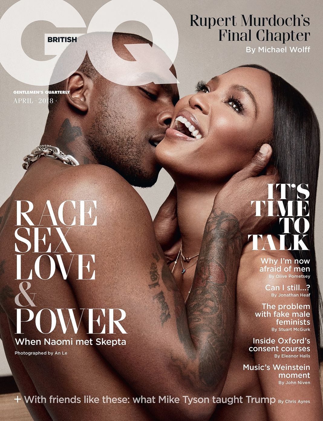 На обложке журнала GQ British, апрель 2018 г.