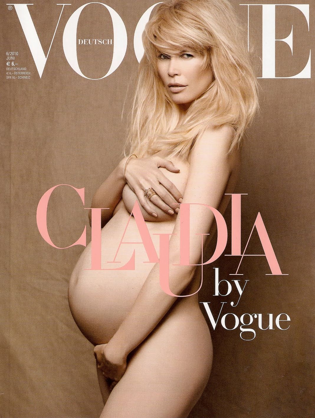 На обложке журнала Vogue Deutch, 2010 На обложке журнала Vogue Deutch