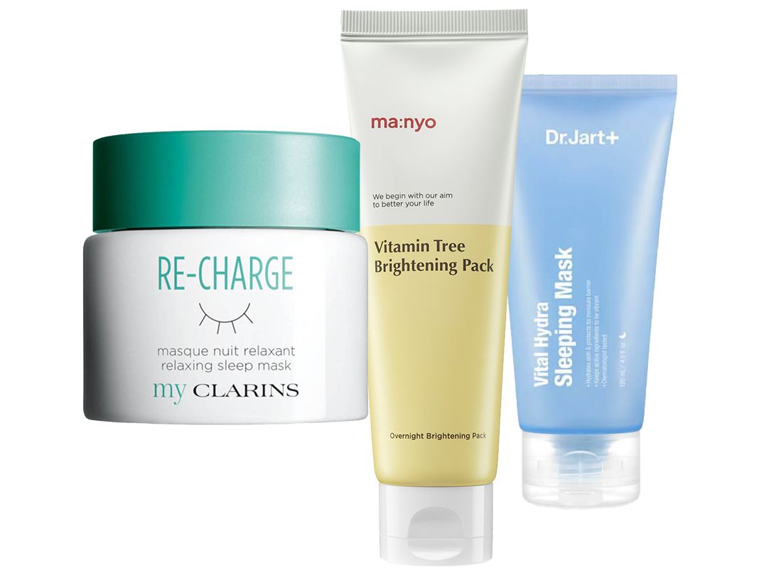 Clarins My Clarins; Manyo Vitamin Tree Brightening Pack; Dr.Jart+ Good Night Vital Hydra Sleeping Mask