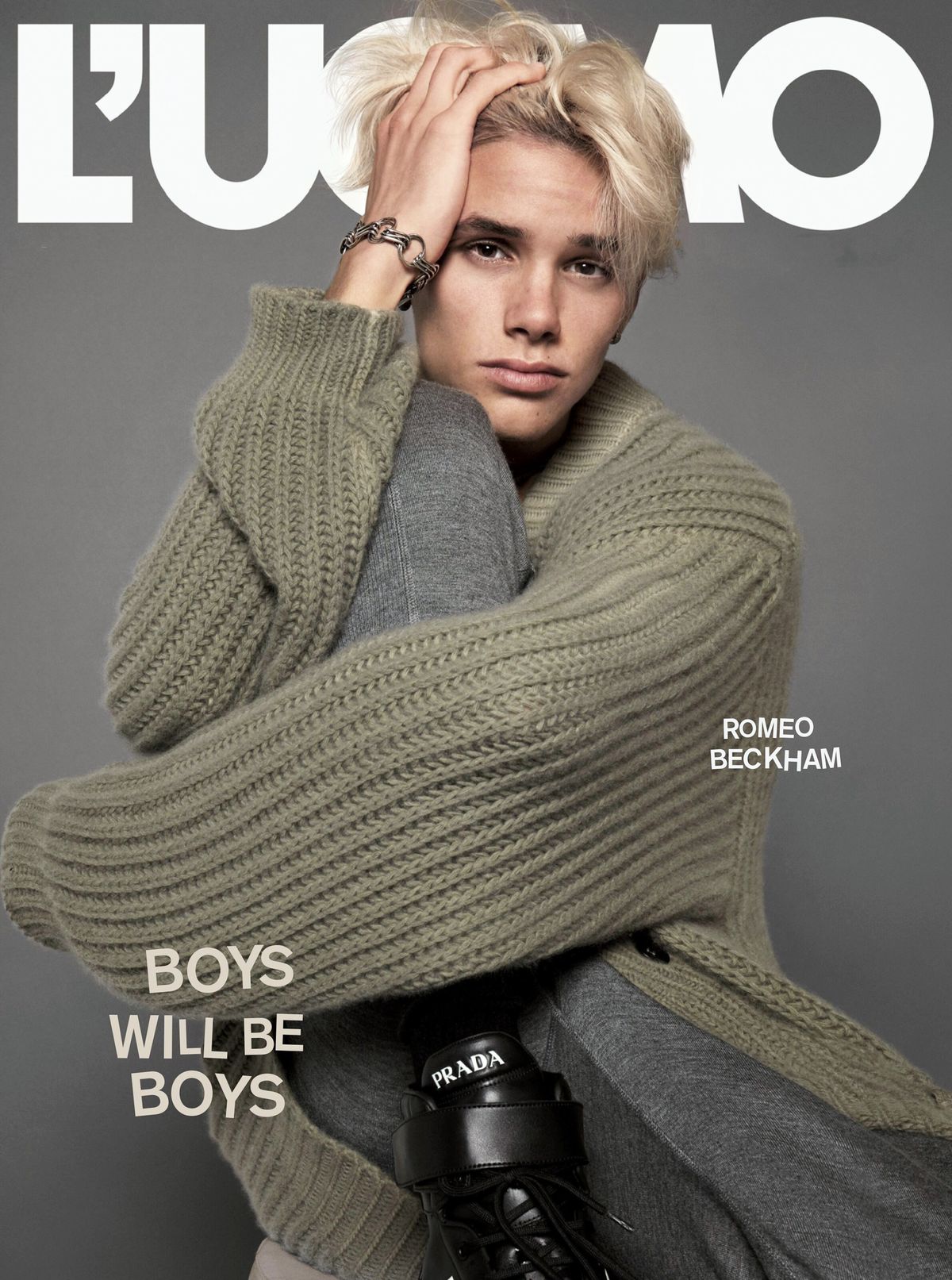 На обложке журнала L'Uomo Vogue, февраль 2021 г. На обложке журнала L'Uomo Vogue