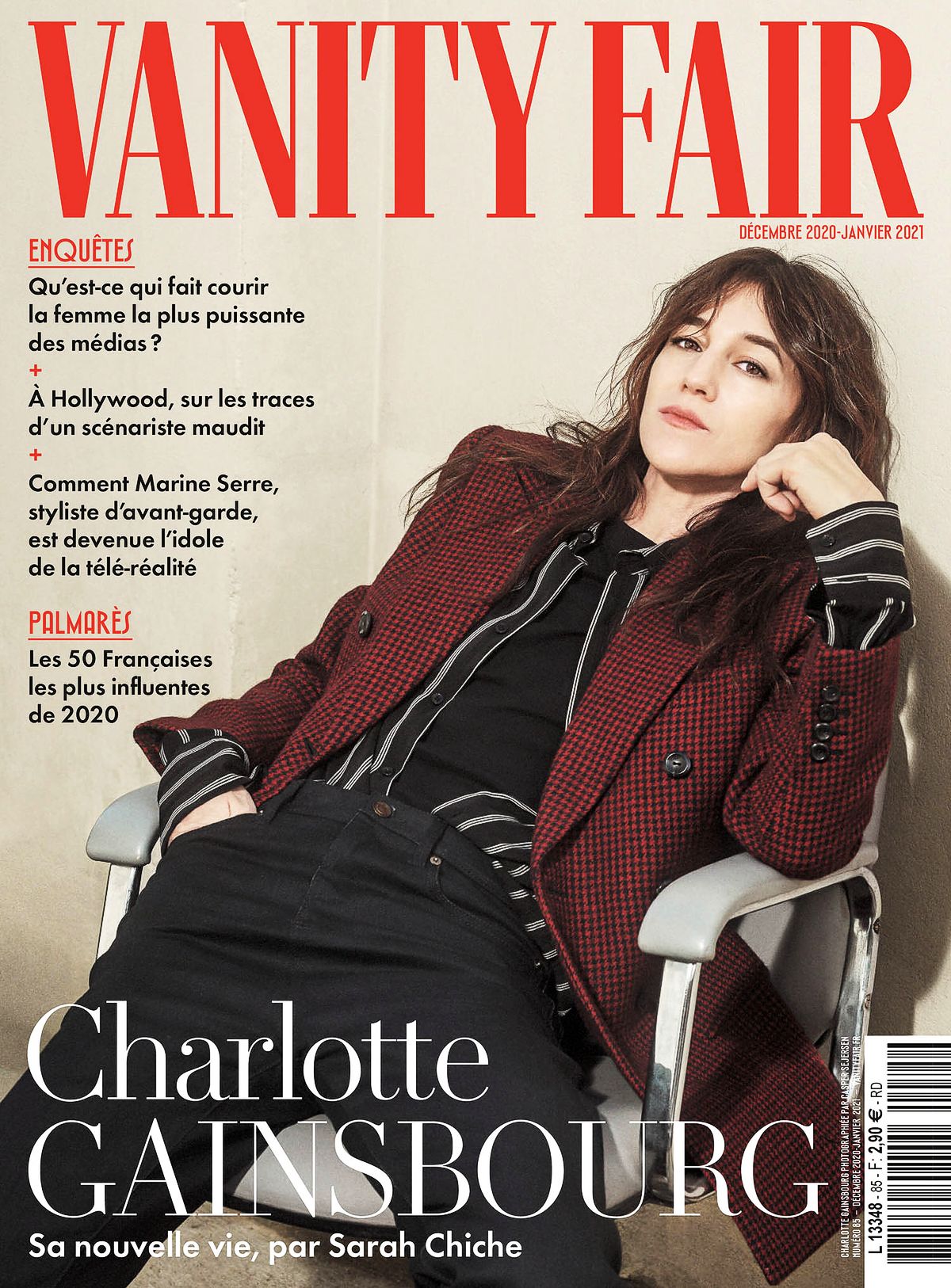 На обложке журнала Vanity Fair France, фото Каспера Сежерсена, декабрь-январь 2020-2021 гг. На обложке журнала Vanity Fair France