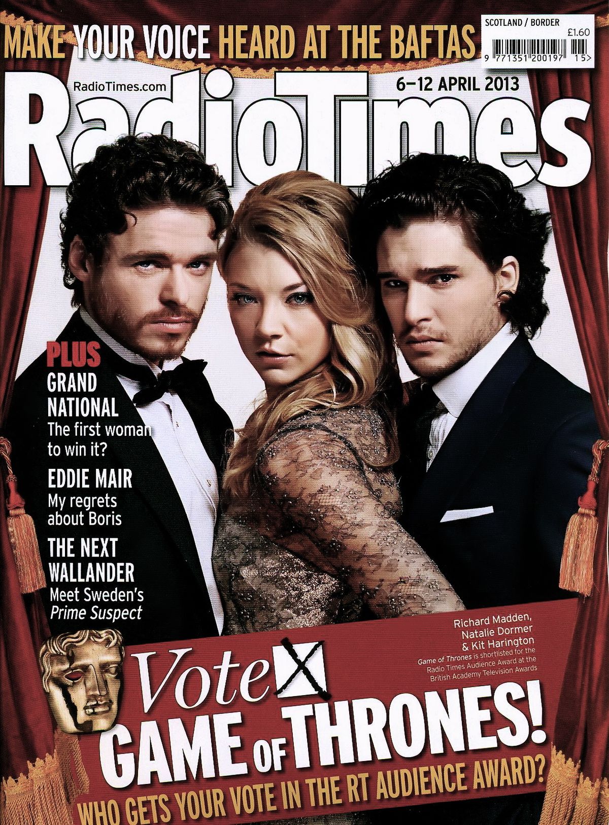 На обложке журнала Radio Times Magazine