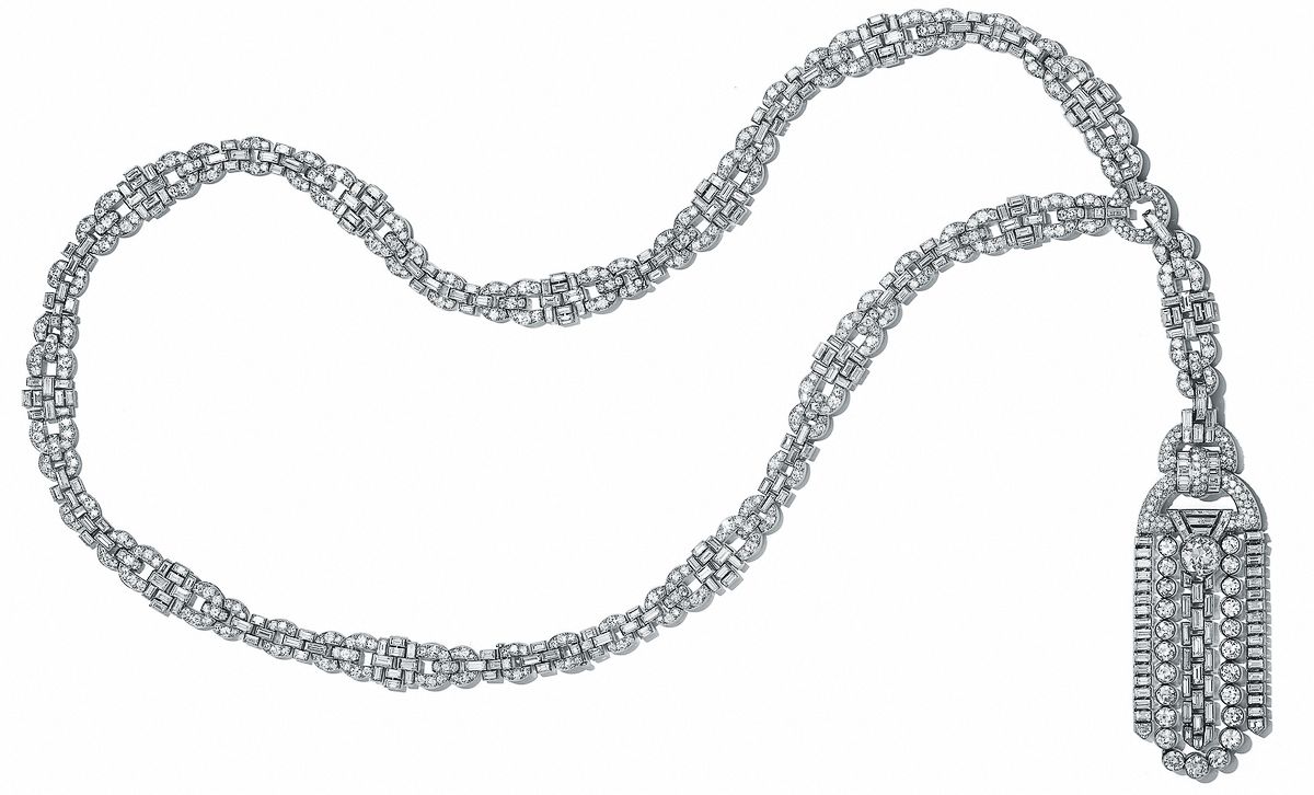 Van Cleef & Arpels, бриллиантовый сотуар в стиле ар-деко