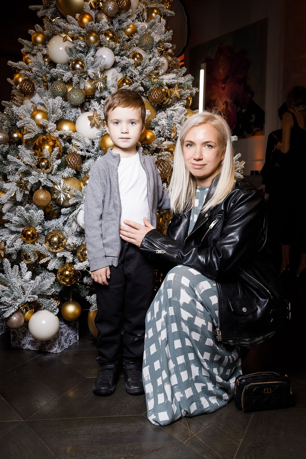 Анна Бурашова на новогоднем ужине Dior