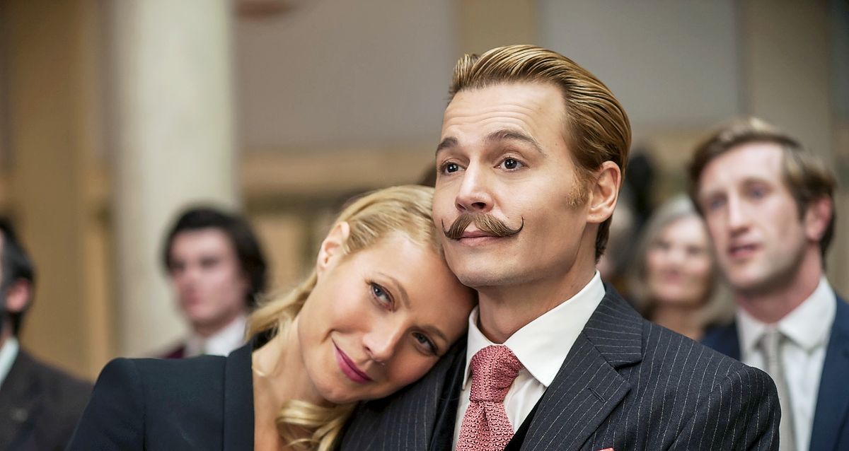Гвинет Пэлтроу и Джонни Депп в фильме «Мордекай»
