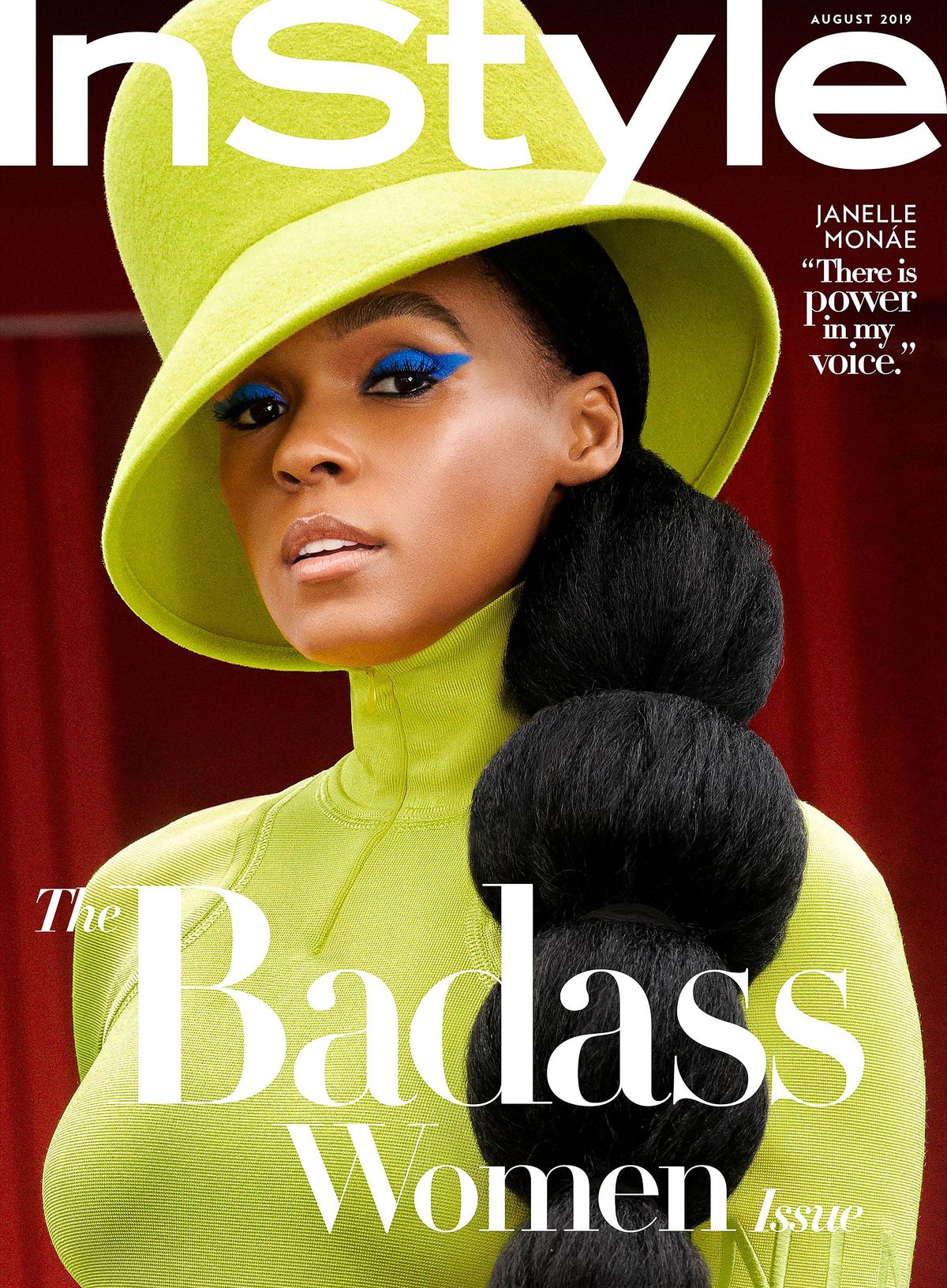 Жанель Монэ на обложке журнала InStyle, август 2019 г. На обложке журнала InStyle