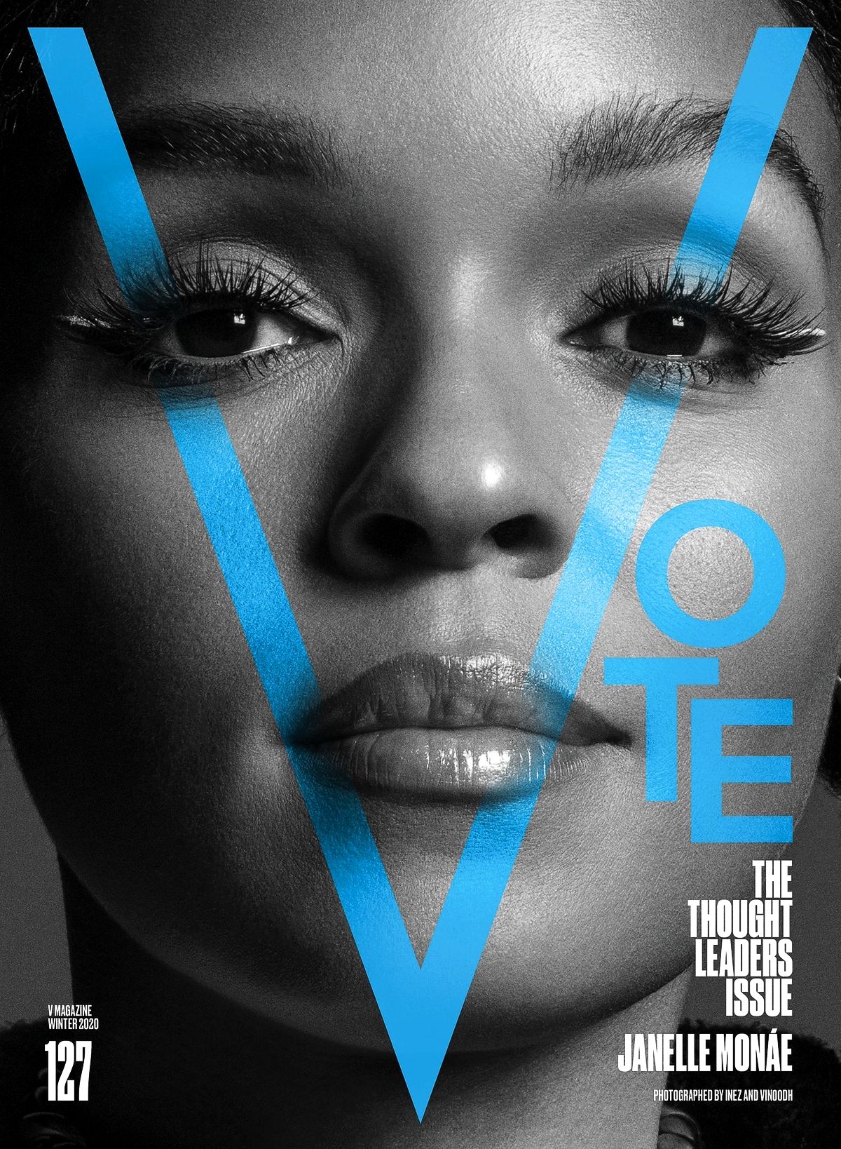 Жанель Монэ на обложке журнала V Magazine, зима 2020 г. На обложке журнала V Magazine