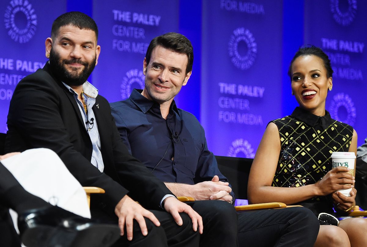 Гильермо Диас, Скотт Фоули и Керри Вашингтон на 32-м фестивале Paleyfest
