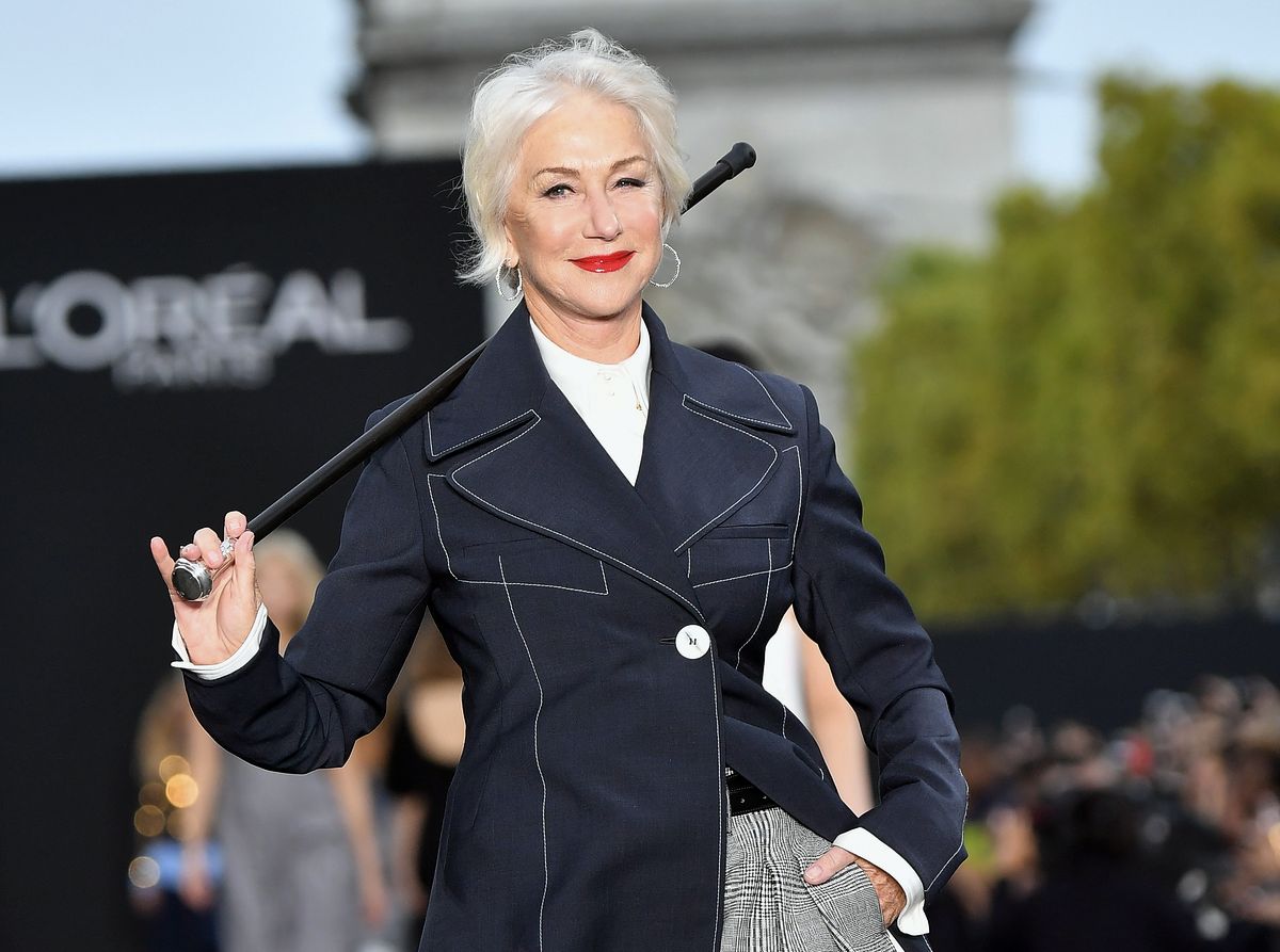 Хелен Миррен на шоу Le Defile L'Oreal Paris Womenswear Весна/Лето 2018