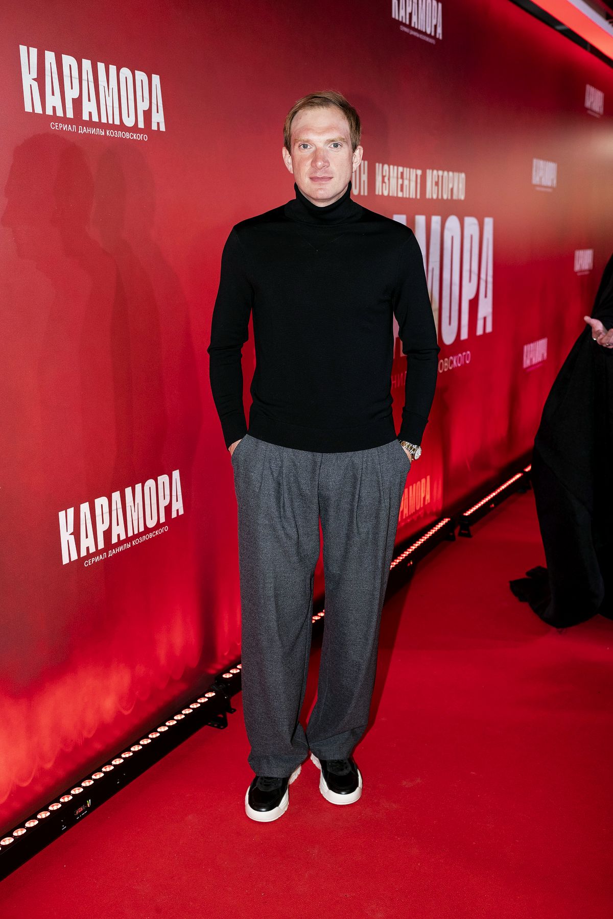 Андрей Бурковский на премьере сериала Данилы Козловского «Карамора» в киноцентре «Октябрь»