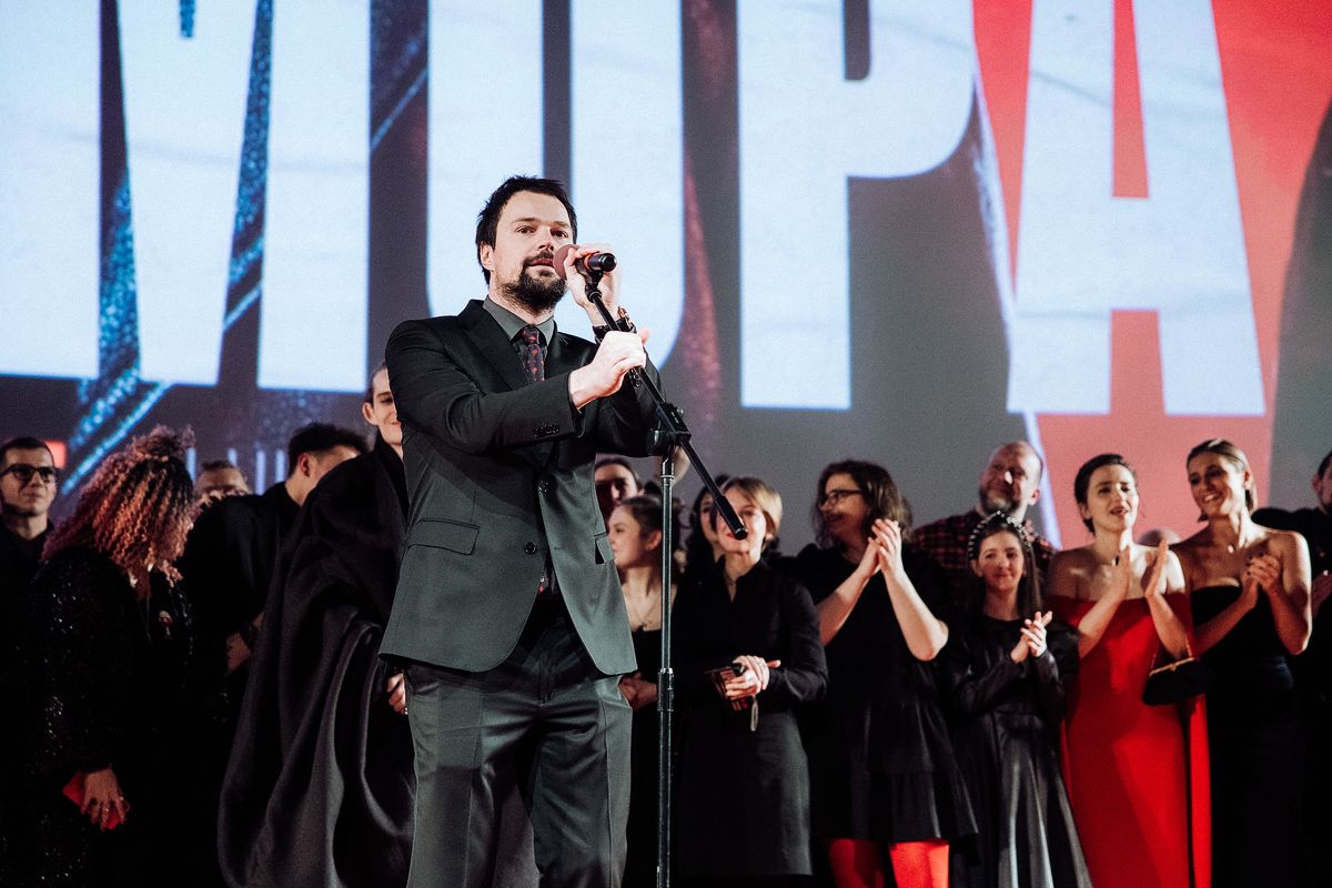 Данила Козловский на премьере сериала «Карамора» в киноцентре «Октябрь»