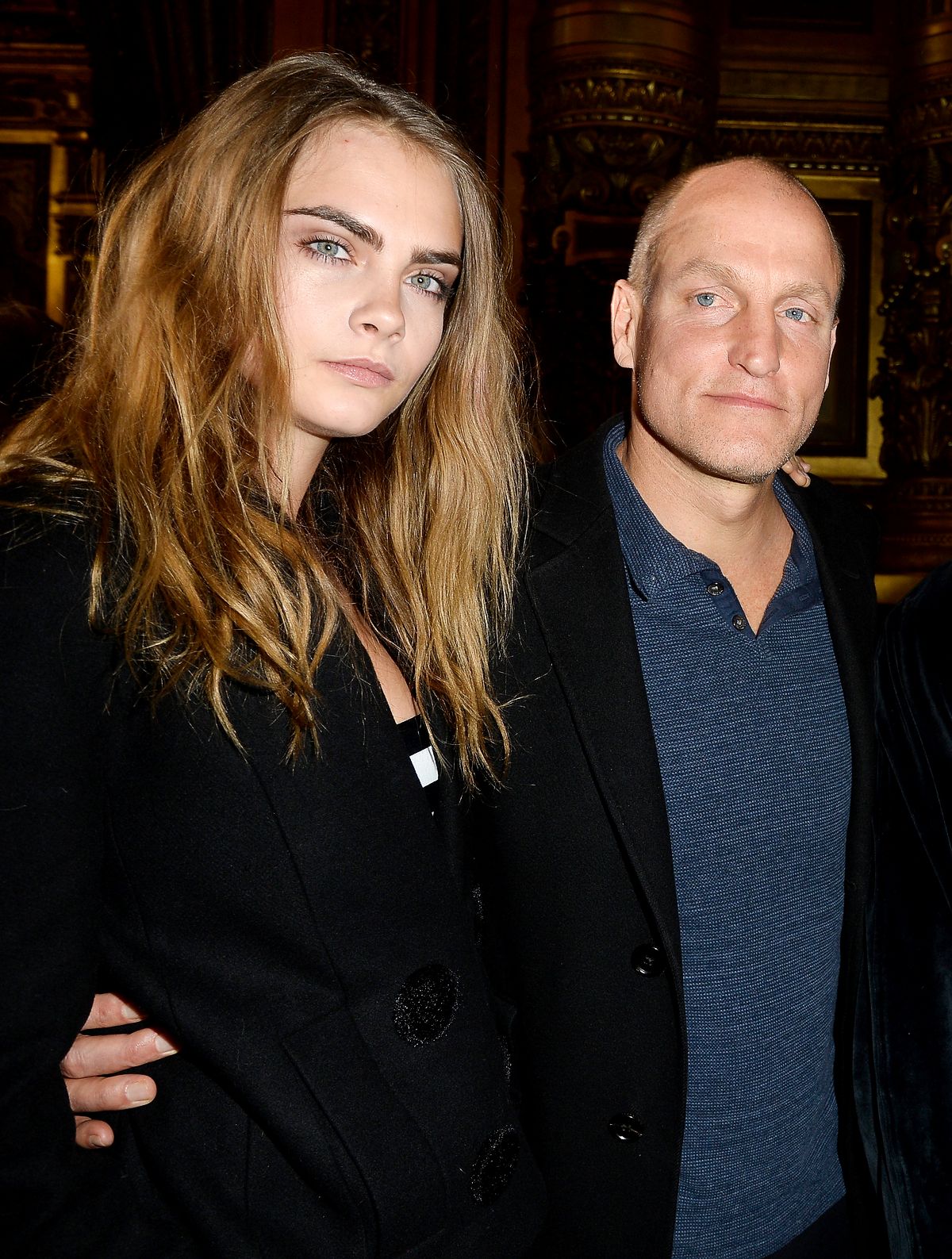 Кара Делевинь и Вуди Харрельсон на шоу Stella McCartney