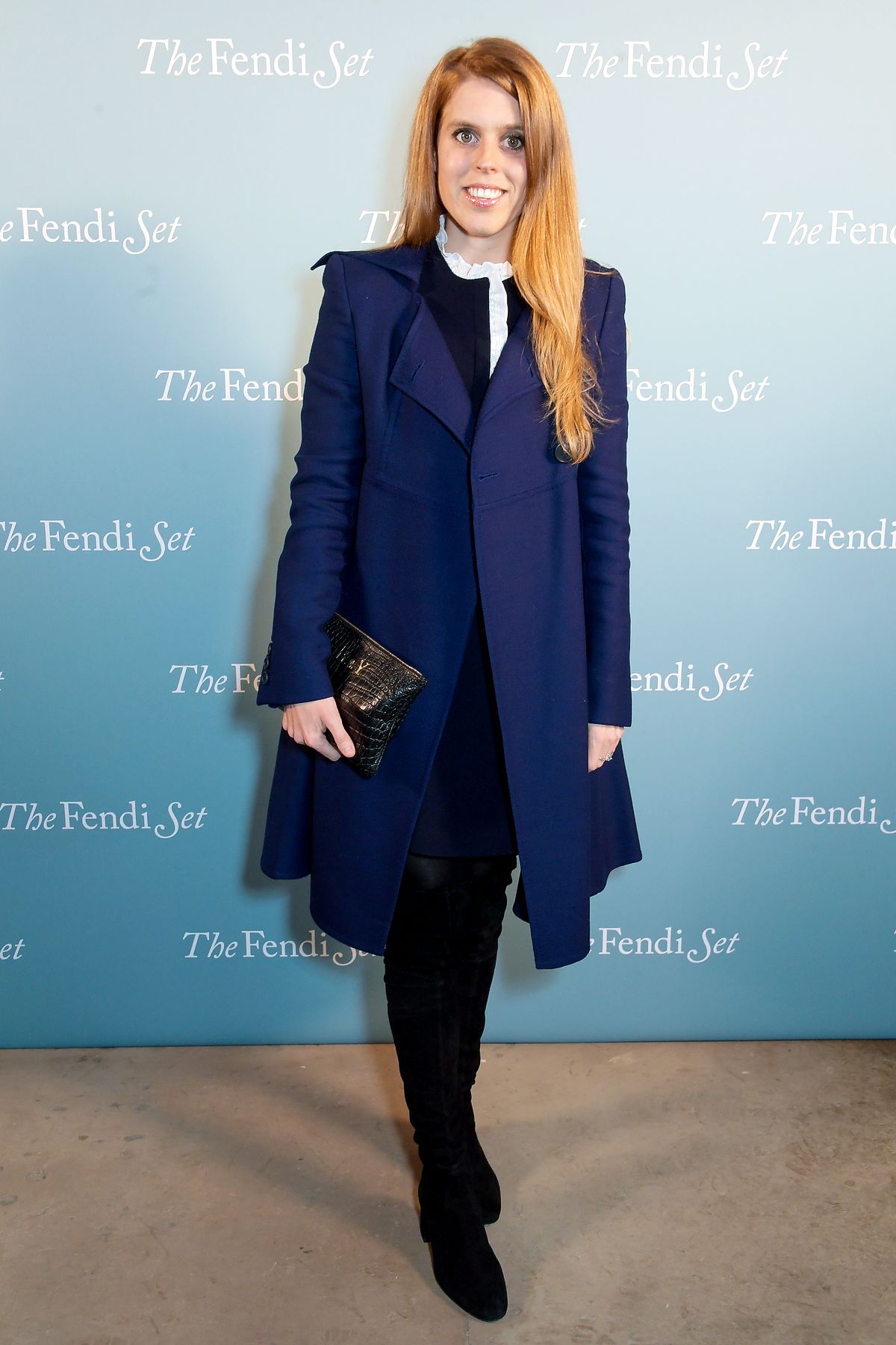 Беатриса Йоркская на частном приеме в честь выпуска книги The Fendi Set, 8 февраля 2022 г.