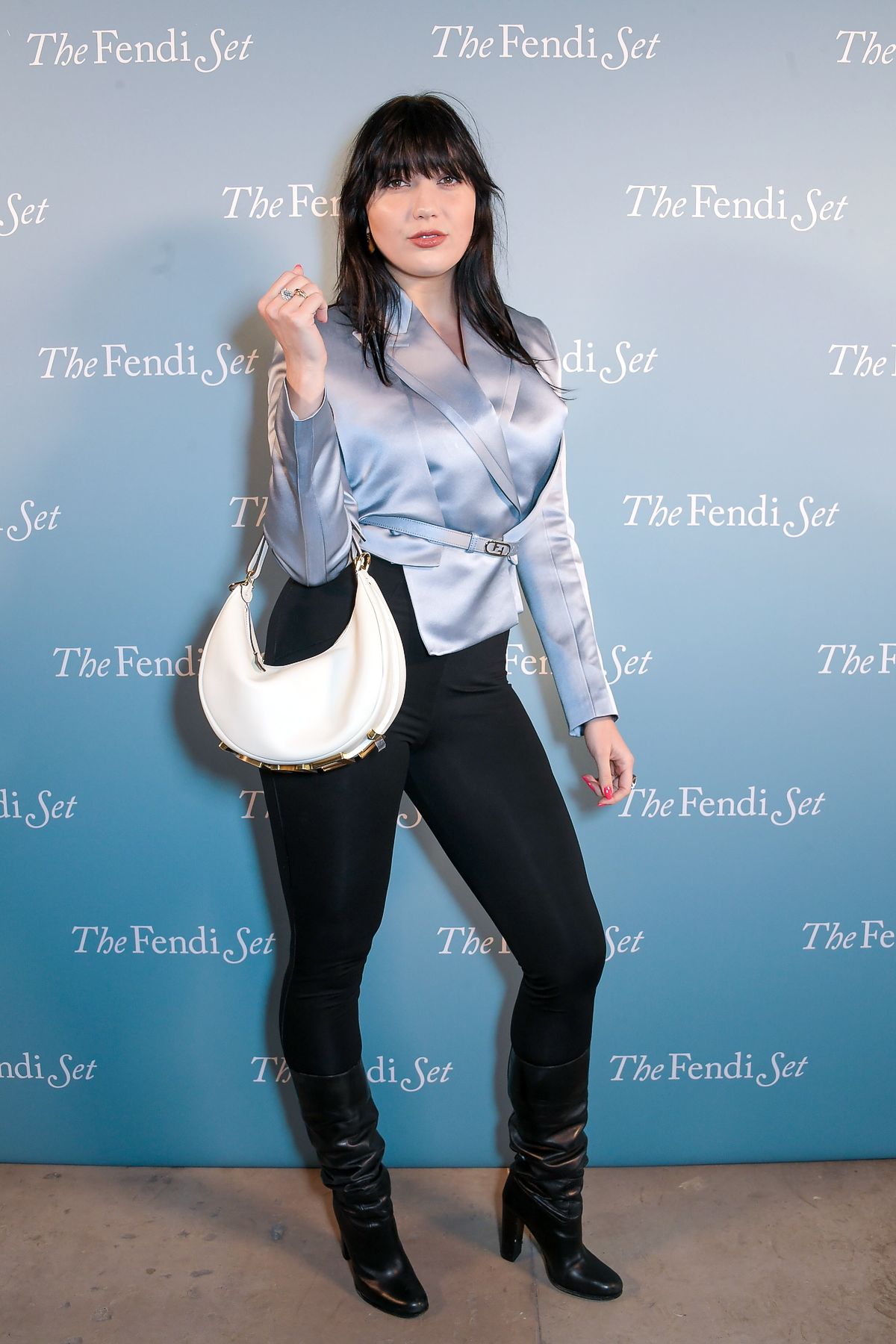 Дейзи Лоу на частном приеме в честь выпуска книги The Fendi Set, 8 февраля 2022 г.