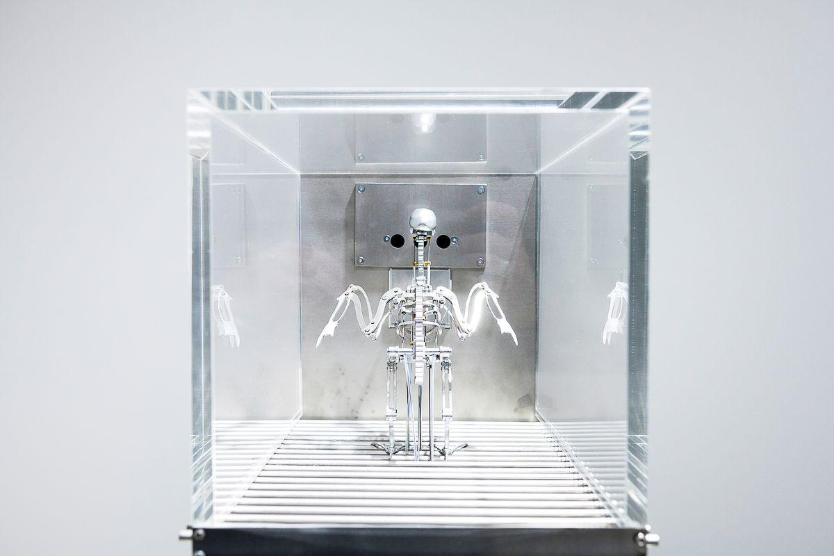 Мэт Коллишоу. The Machine Zone, 2019 г. Сталь, алюминий, серводвигатели, акрил, зона 2