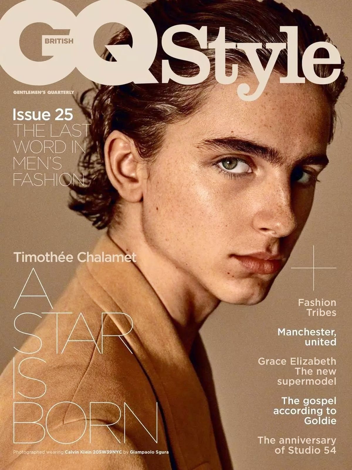 Тимоти Шаламе на обложке журнала British GQ Style