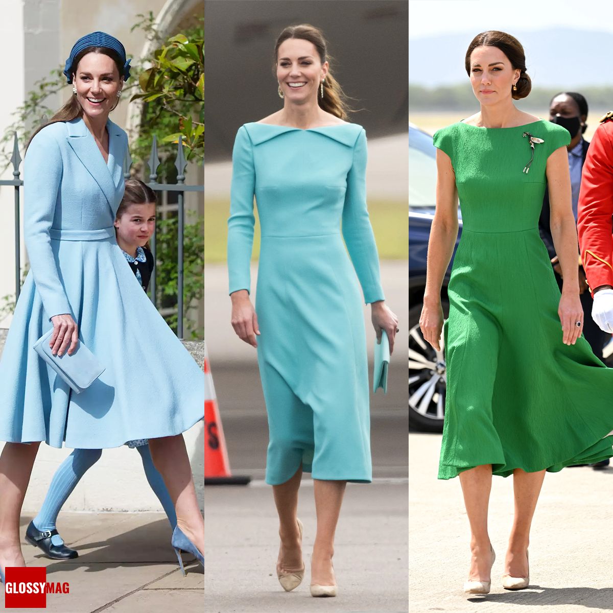 Герцогиня Кембриджская, Кейт Миддлтон носит миди платья длиной ниже колена, фото 1 Кейт Миддлтон носит миди платья длиной ниже колена, фото 1
