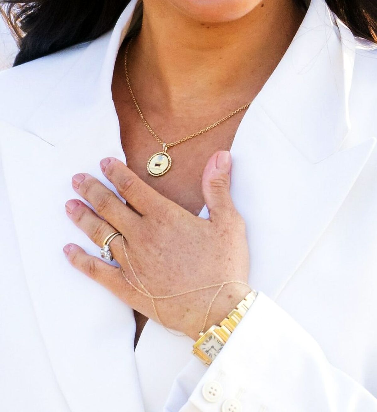 Меган Маркл, герцогиня Сассекская, на приеме в преддверии начала Игр Invictus Games 2020 в Гааге, 15 апреля 2022 г., фото 3