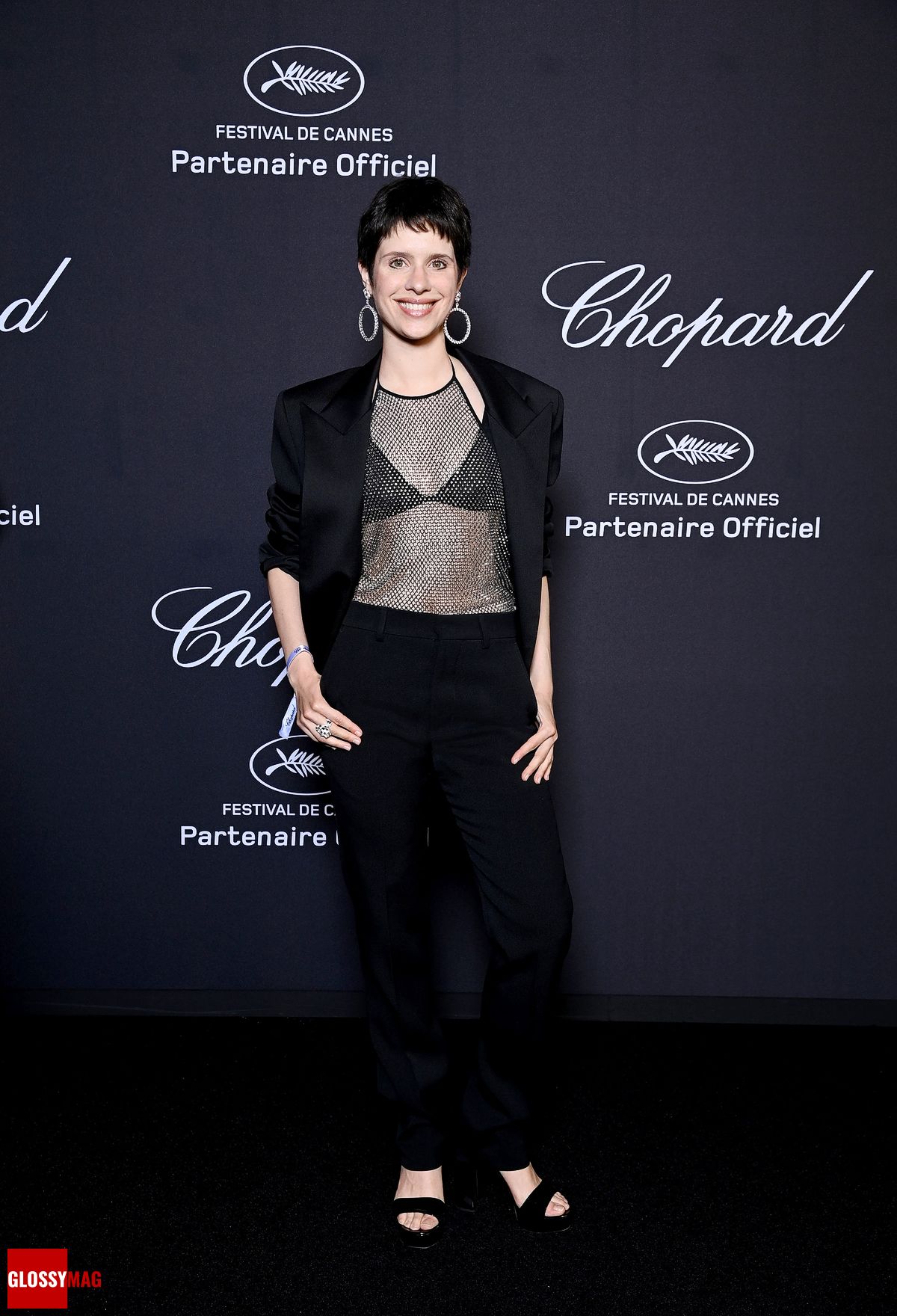 Дафна Патакия в украшениях Chopard на гала-ужине в честь 25-летия партнерства Chopard и Каннского кинофестиваля