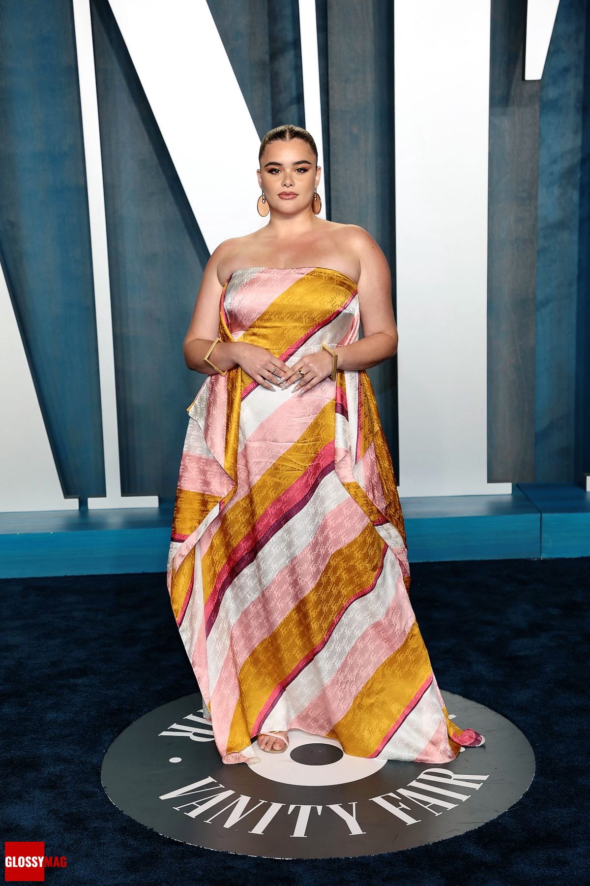 Барби Феррейра на вечеринке Vanity Fair Oscar Party 2022 в Беверли-Хиллз, 27 марта 2022 г.
