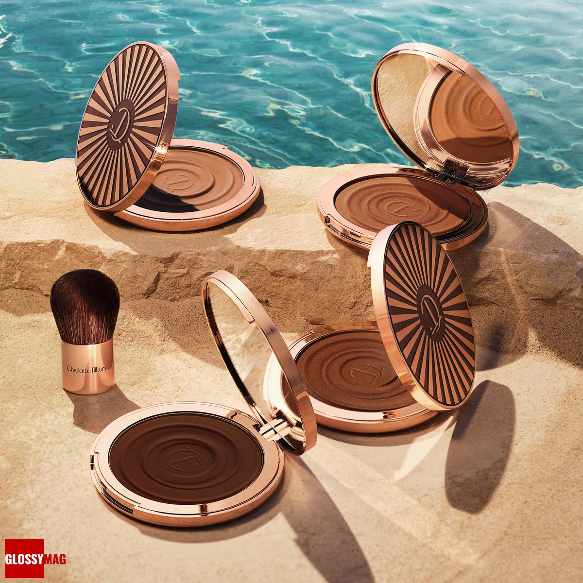 Charlotte Tilbury, бронзер для лица и тела Beautiful Skin Sun-Kissed Glow Bronzer, оттенок Medium, фото 2