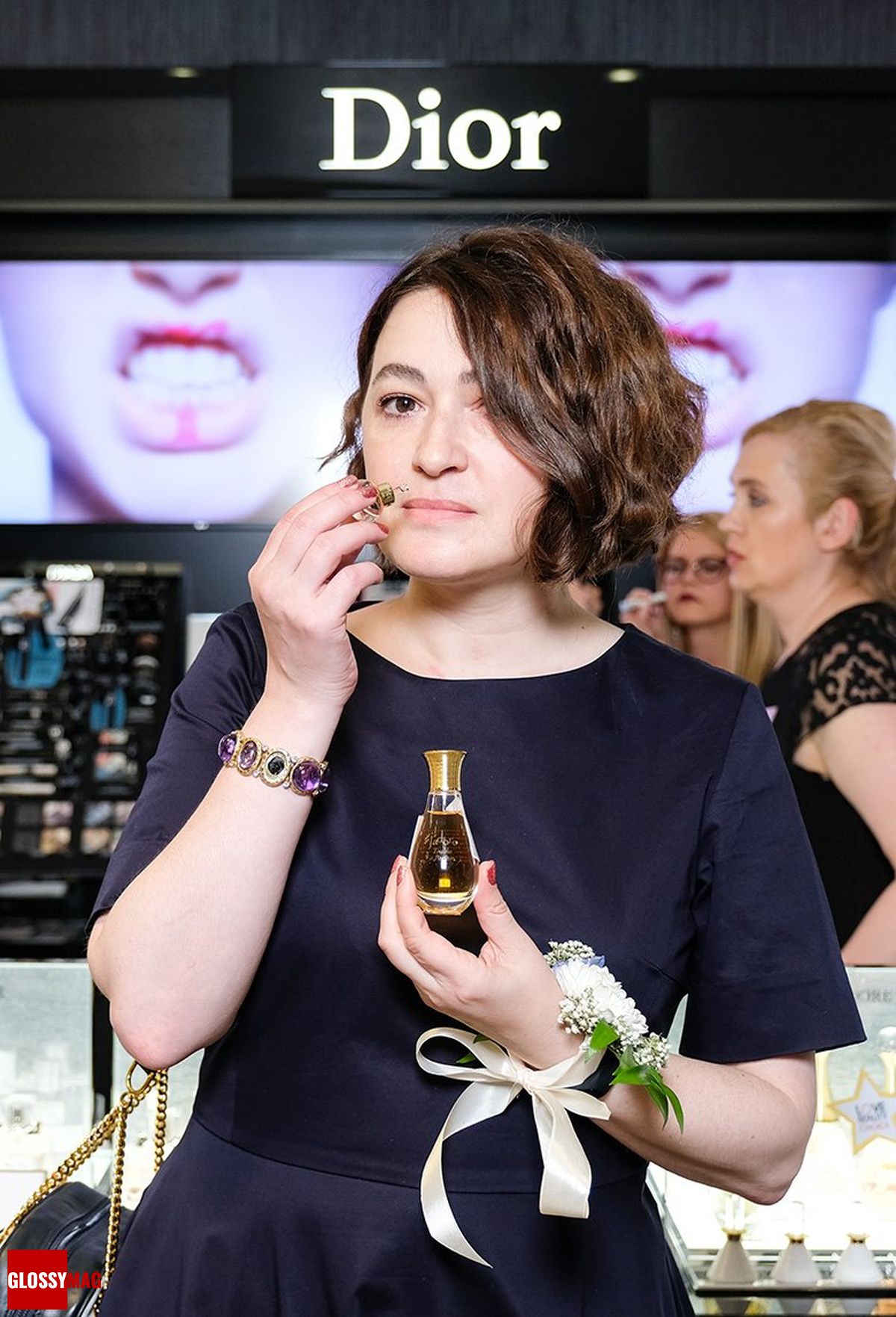 Екатерина Хмелевская в корнере Dior на закрытом мероприятии Beauty CHOICE в Rivoli Perfumery в ТГ Модный сезон, 28 июня 2017 г., фото 2