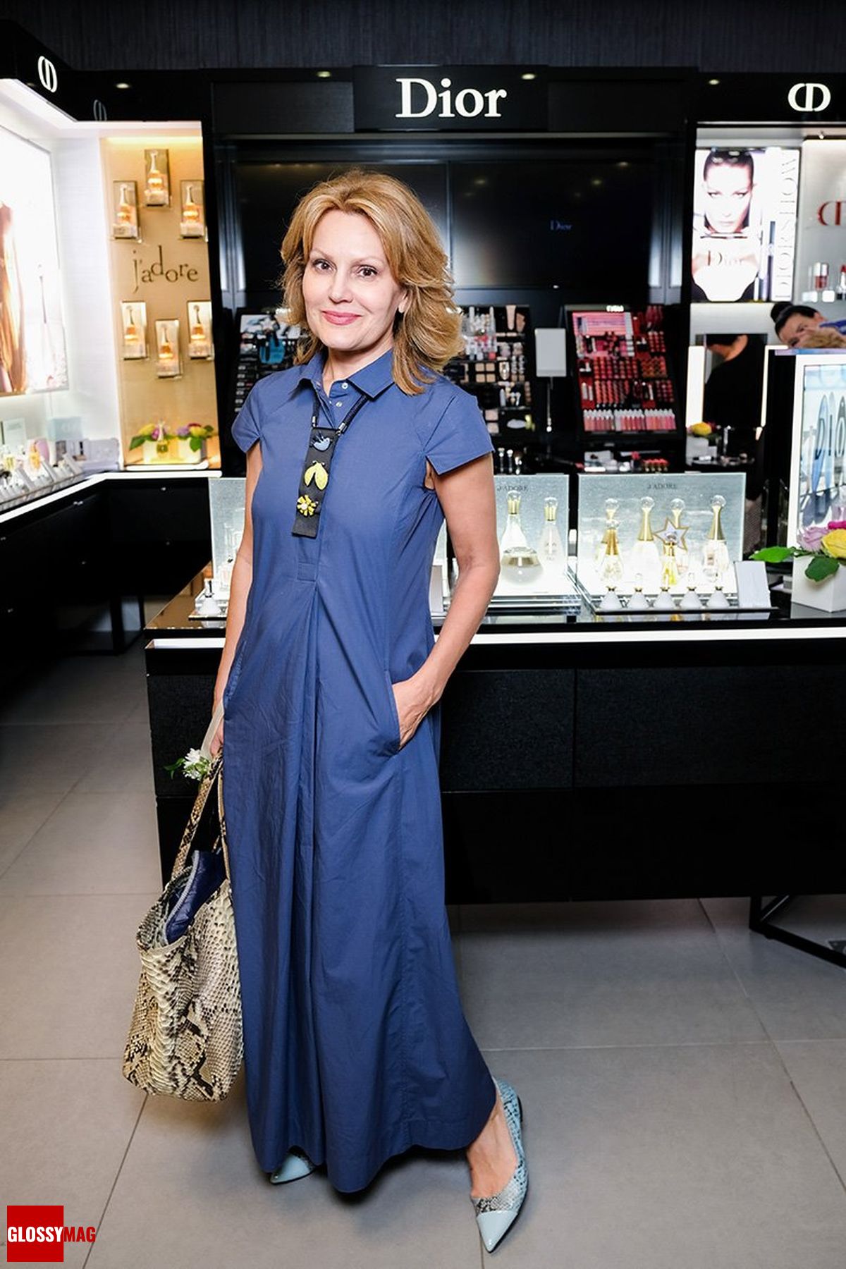 Елена Старостина в корнере Dior на закрытом мероприятии Beauty CHOICE в Rivoli Perfumery в ТГ Модный сезон, 28 июня 2017 г.