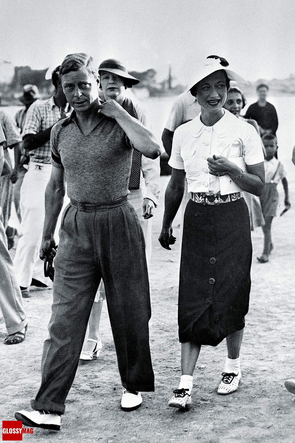 Король Эдуард VIII и Уоллис Симпсон на отдыхе в Югославии, 1936 г.