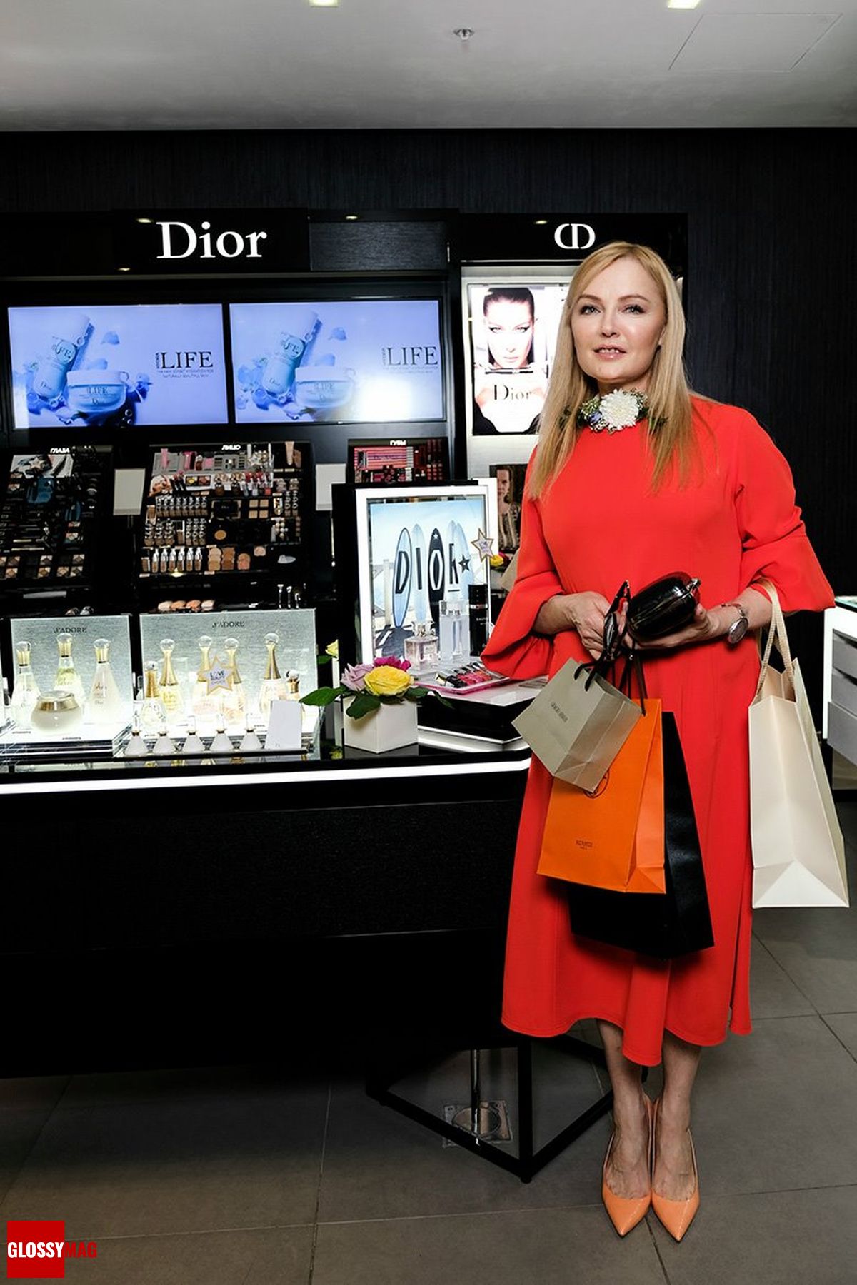 Лариса Вербицкая в корнере Dior на закрытом мероприятии Beauty CHOICE в Rivoli Perfumery в ТГ Модный сезон, 28 июня 2017 г.