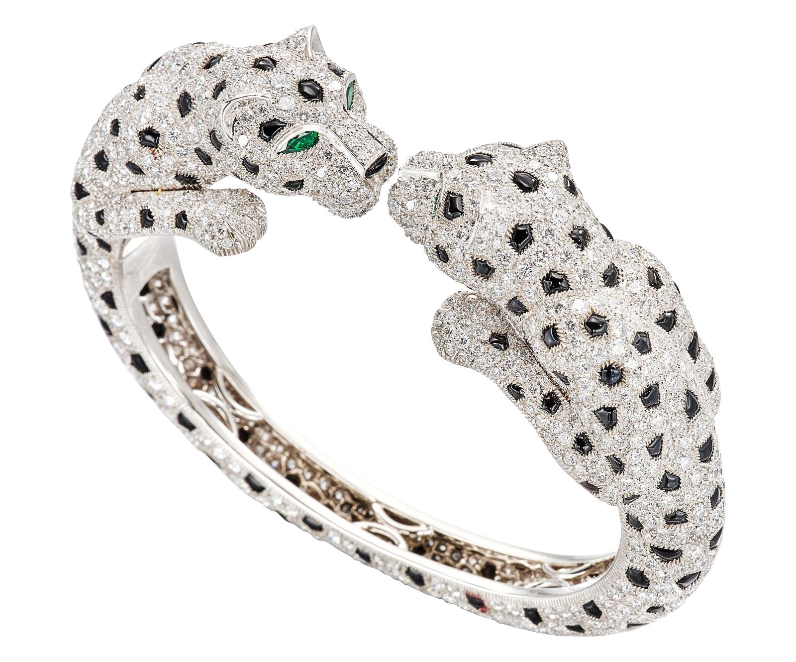 Cartier, браслет Panthère с бриллиантами и ониксом на аукционе Sotheby’s Cartier, браслет Panthère с бриллиантами и ониксом