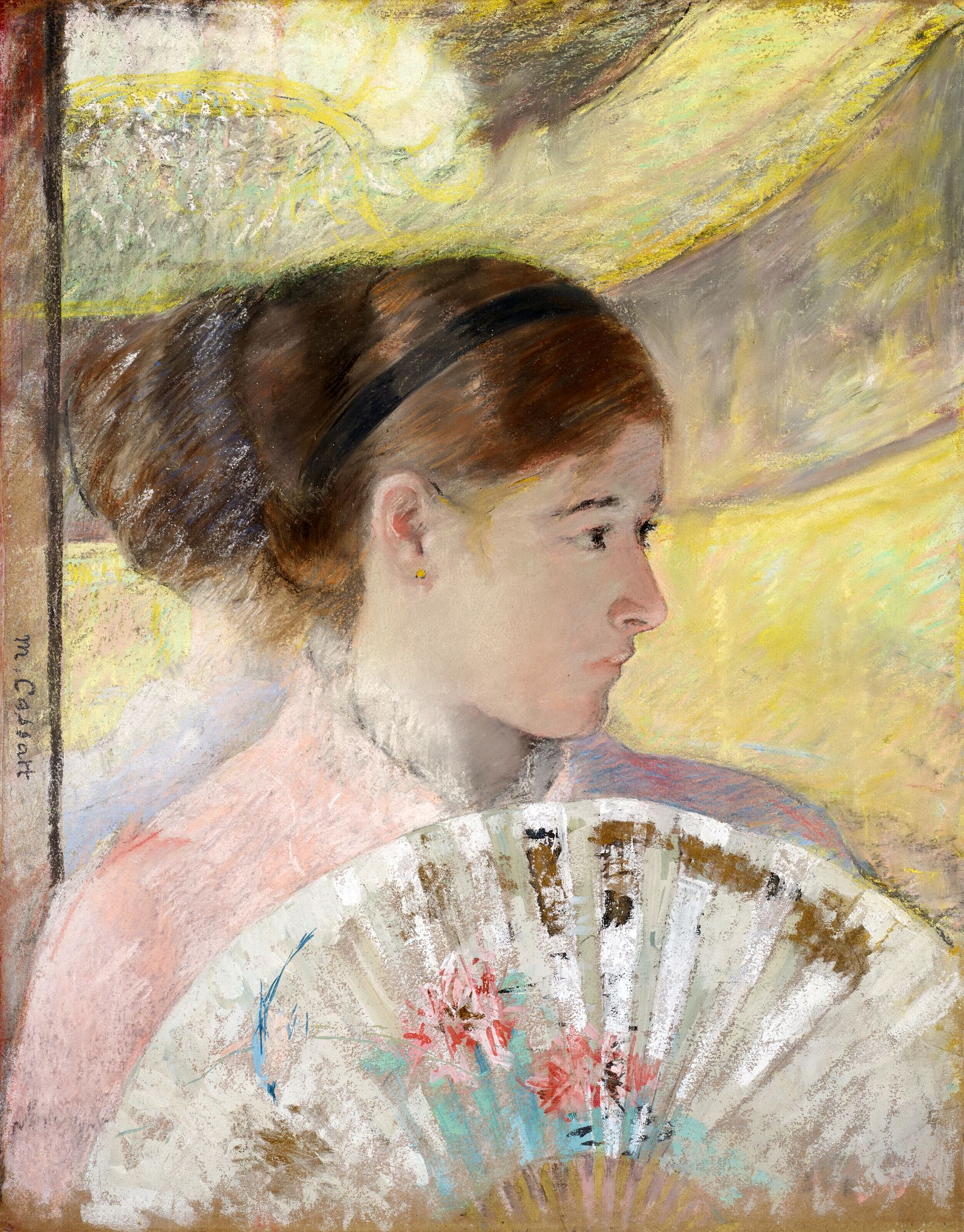 Мэри Кассат. «Девушка в ложе, смотрящая направо» (Young Lady in a Loge Gazing to Right), примерно 1878 г., фото 1
