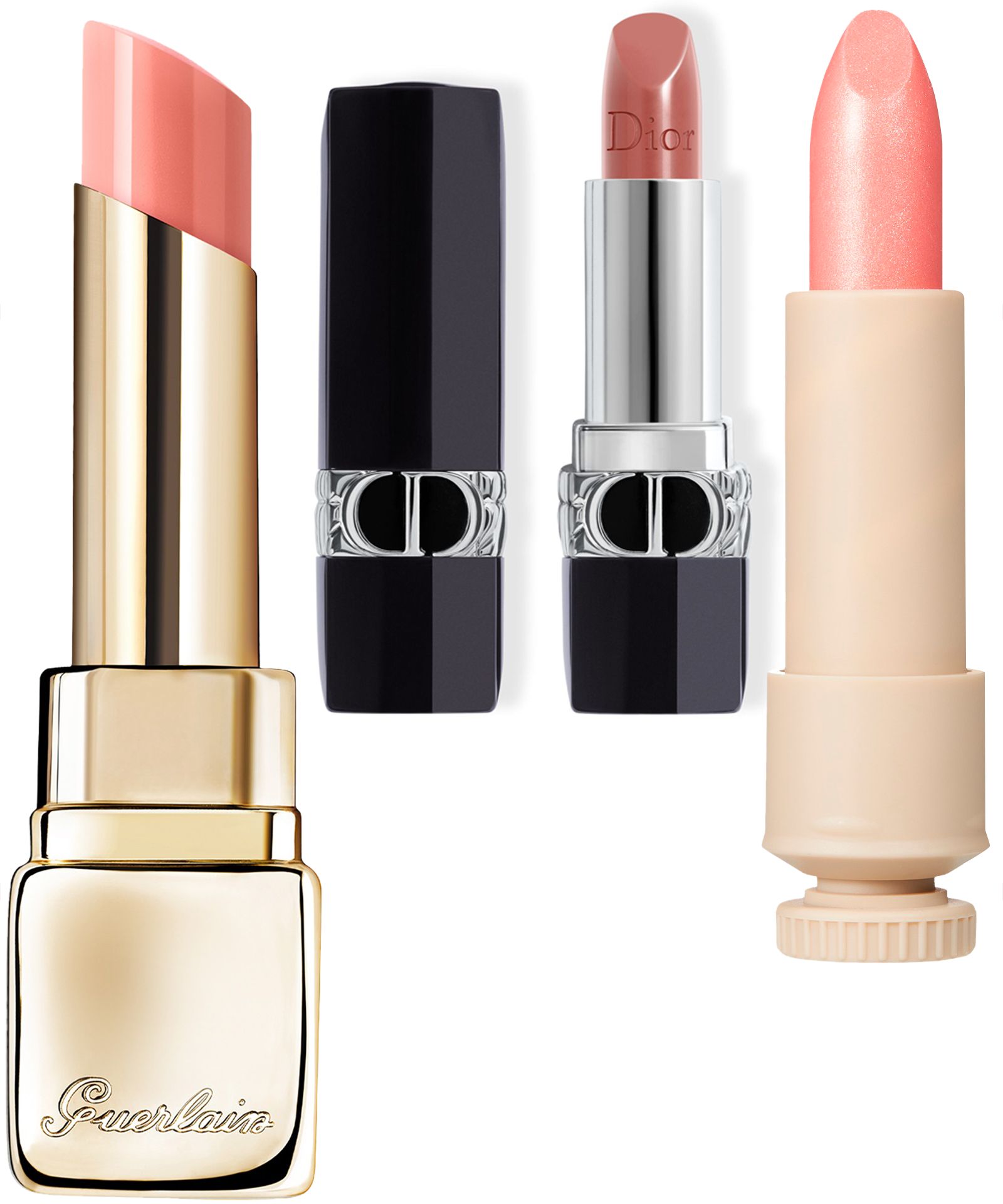 Guerlain, медовый бальзам-тинт для губ, оттенок 309 Медовый (Honey Glow); Dior, помада-бальзам для губ с сатиновым финишем, оттенок 100 Естественный; Russian Beauty Guru, глянцевая помада-бальзам, оттенок 1 Guerlain, медовый бальзам-тинт для губ, оттенок 309 Медовый (Honey Glow); Dior, помада-бальзам для губ с сатиновым финишем, оттенок 100 Естественный; Russian Beauty Guru, глянцевая помада-бальзам, оттенок 1