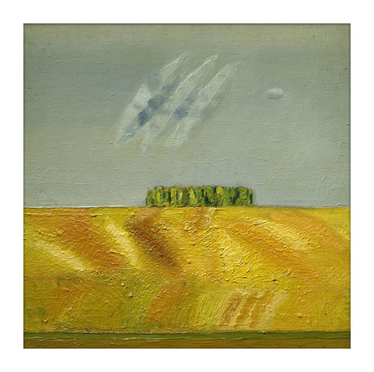 Криммер Эдуард Михайлович (Менделевич). «Поле». Холст, масло, 48,8x49. 1929-1932 гг. Государственный Русский музей