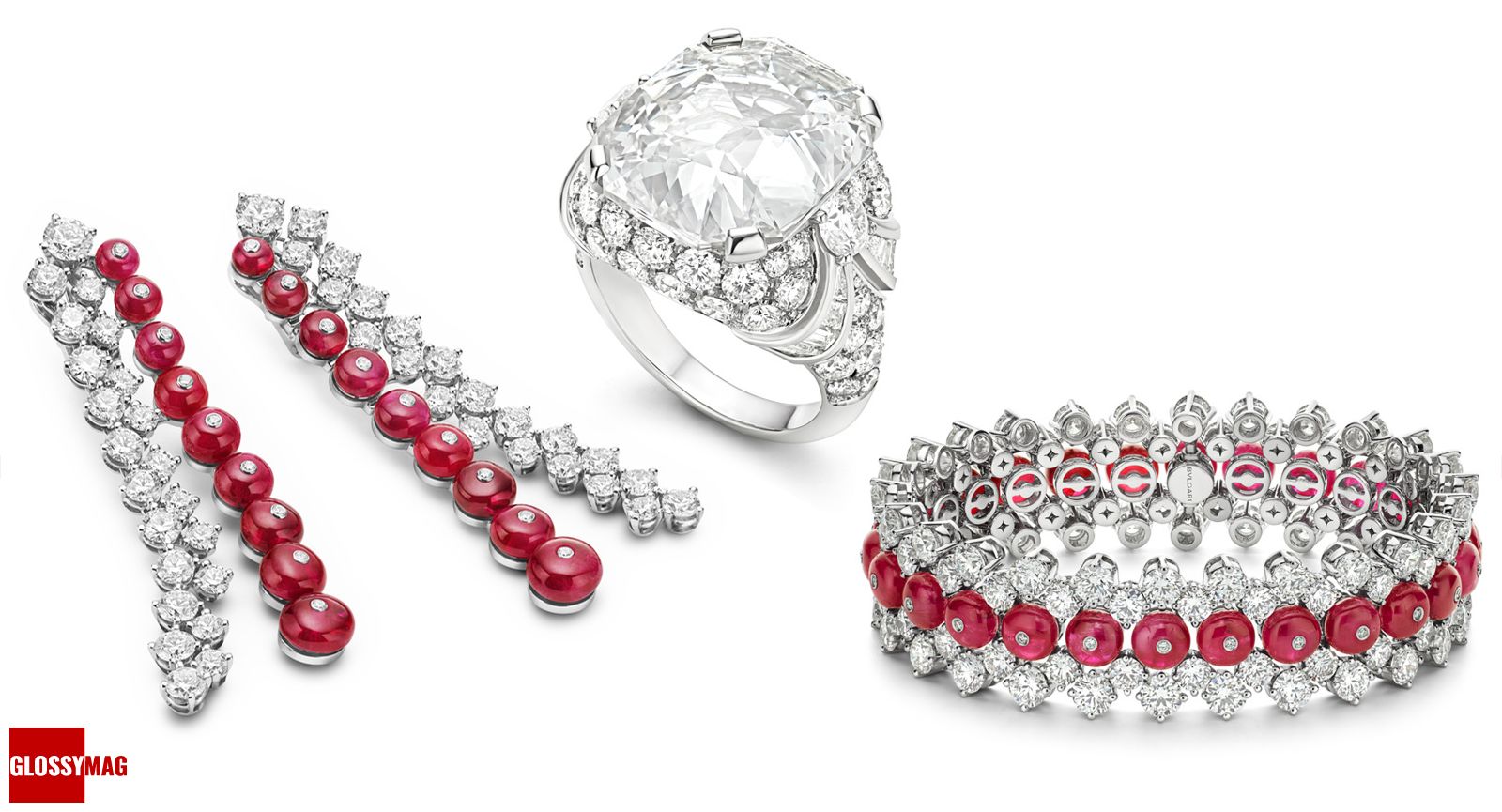 Рэйчел Броснахэн: серьги, браслет, кольцо Bvlgari