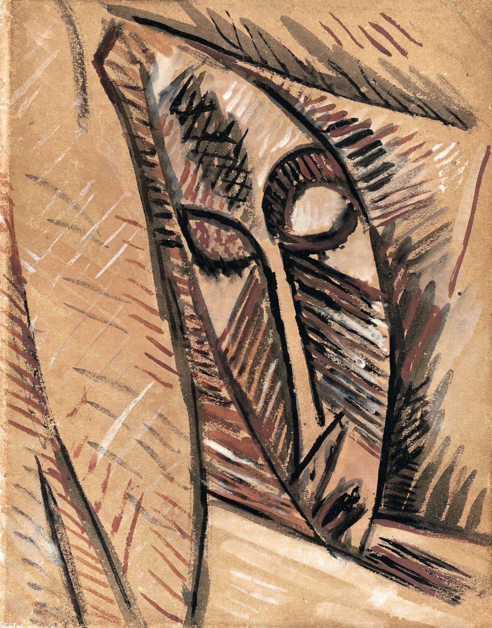 Пабло Пикассо. «Desnudo con Paños» («Обнаженная в лохмотьях»), 1907 г.