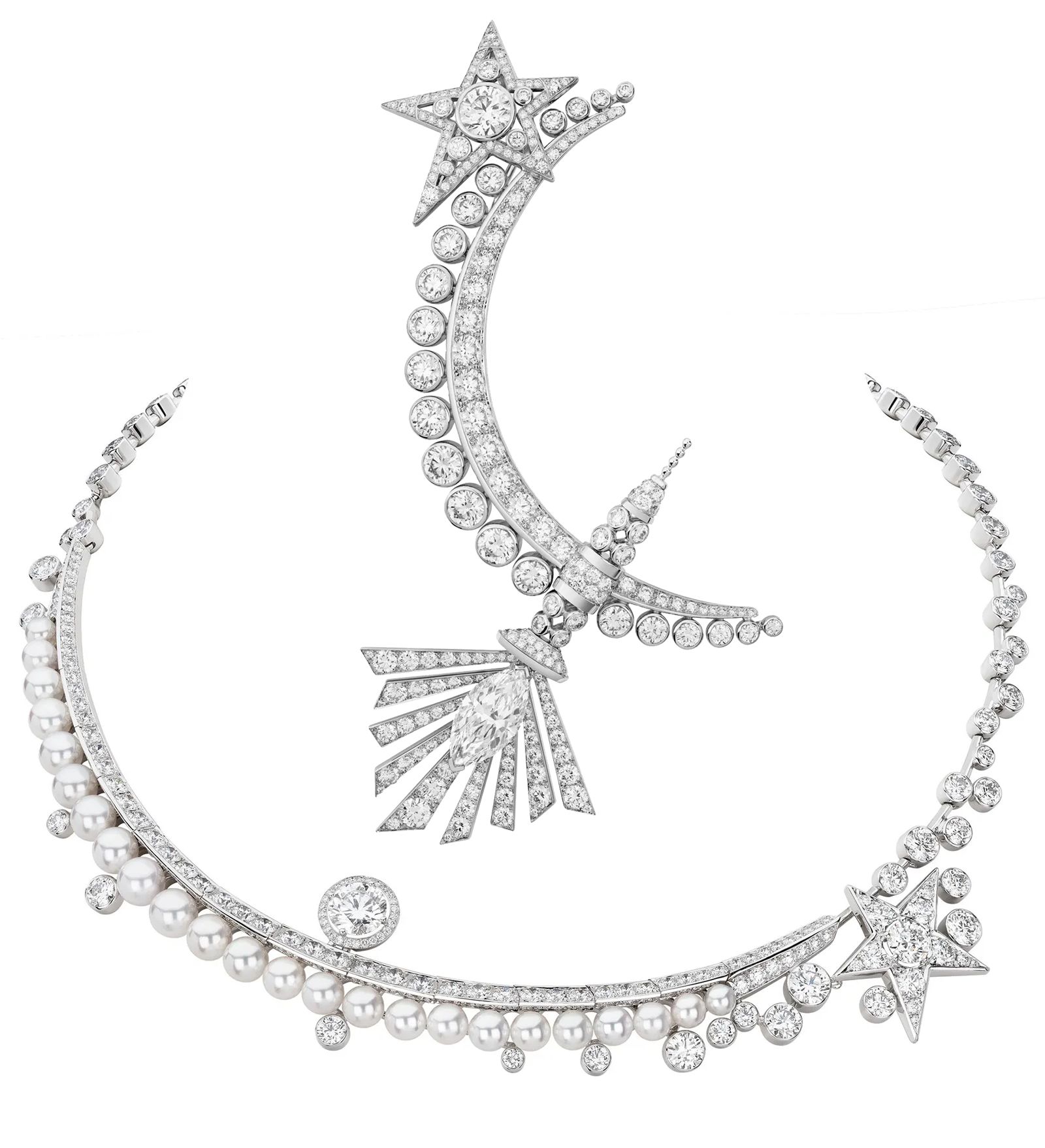 Брошь, ожерелье Lune Éternelle из коллекции «1932» Chanel
