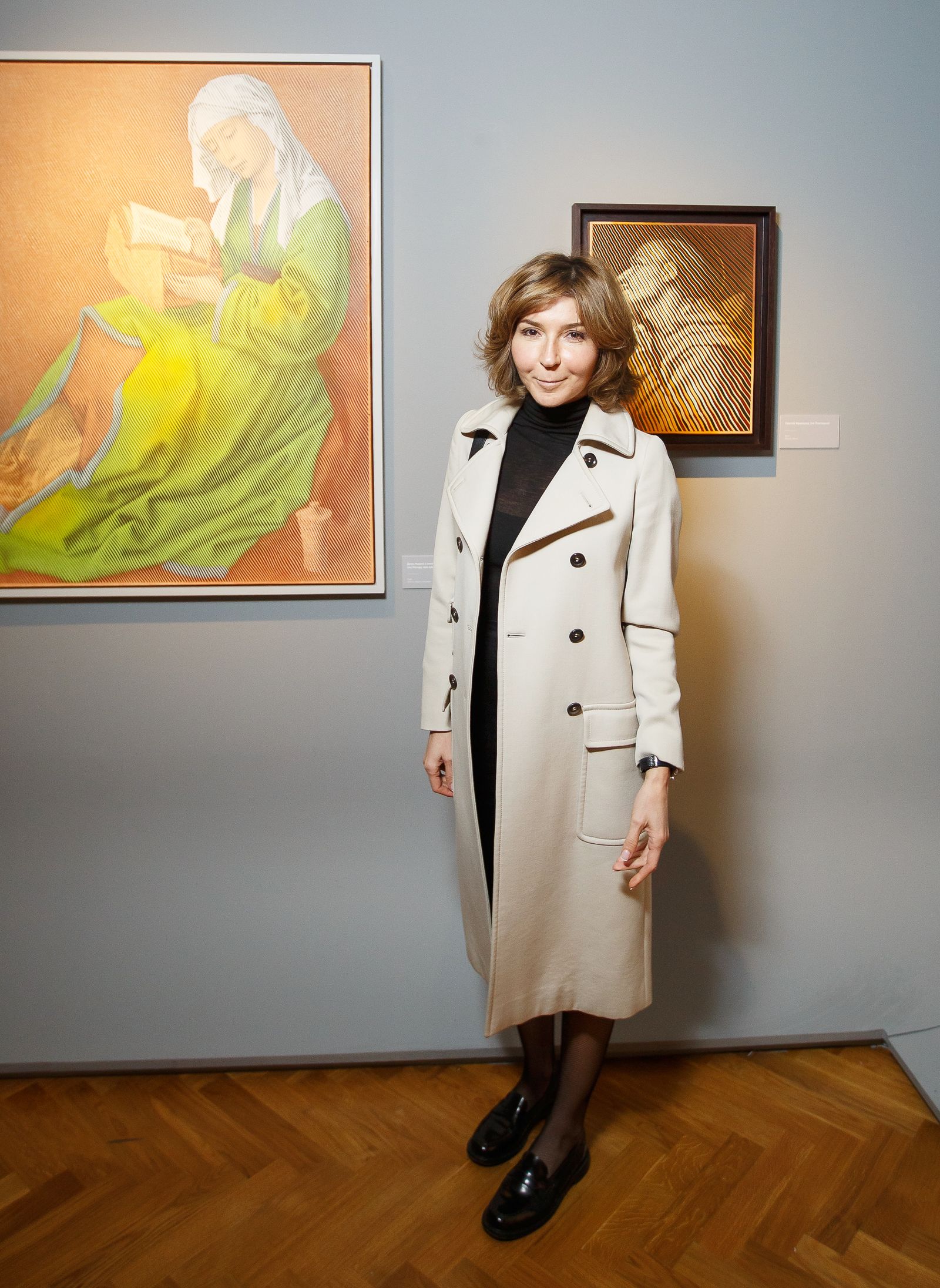 Виктория Полякова на открытии выставки «Re:Renaissance. Егор Остров» в РОСИЗО Виктория Полякова на открытии выставки «Re:Renaissance. Егор Остров»