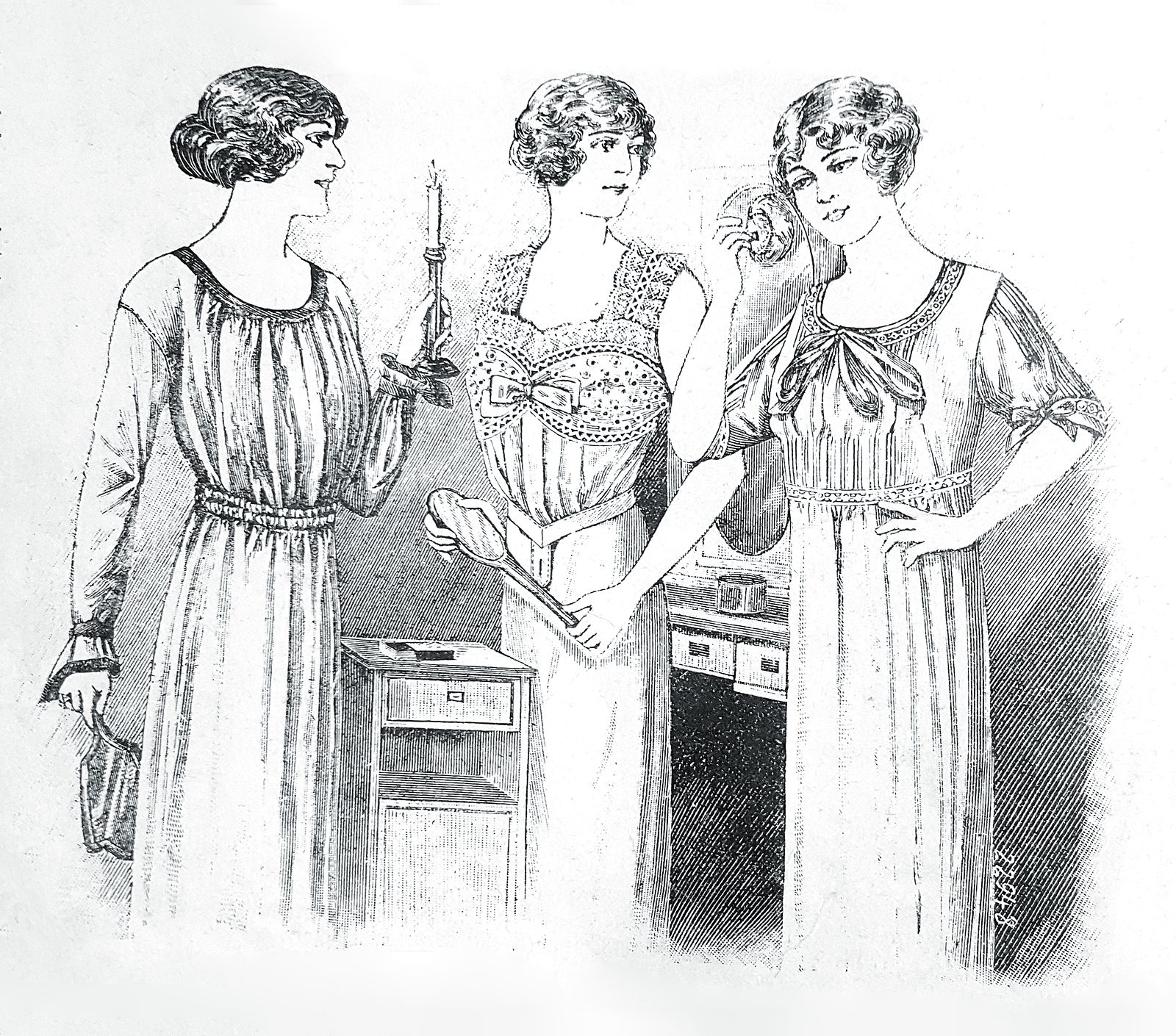 Изображение из модного журнала начала ХХ в., фото 1 Изображение из модного журнала начала ХХ в. Из собрания МГОМЗ, фото 1