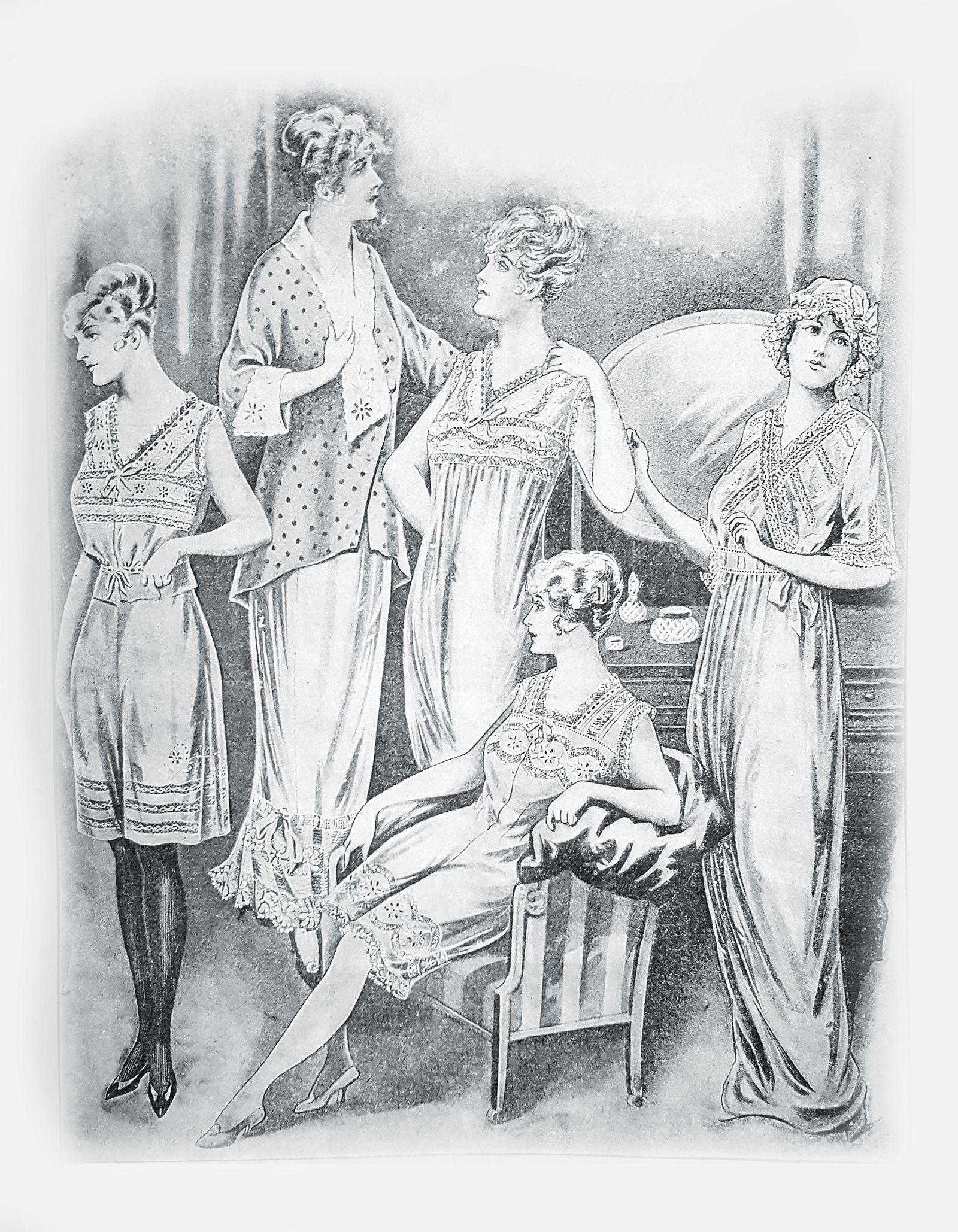 Изображение из модного журнала начала ХХ в., фото 2 Изображение из модного журнала начала ХХ в. Из собрания МГОМЗ, фото 2