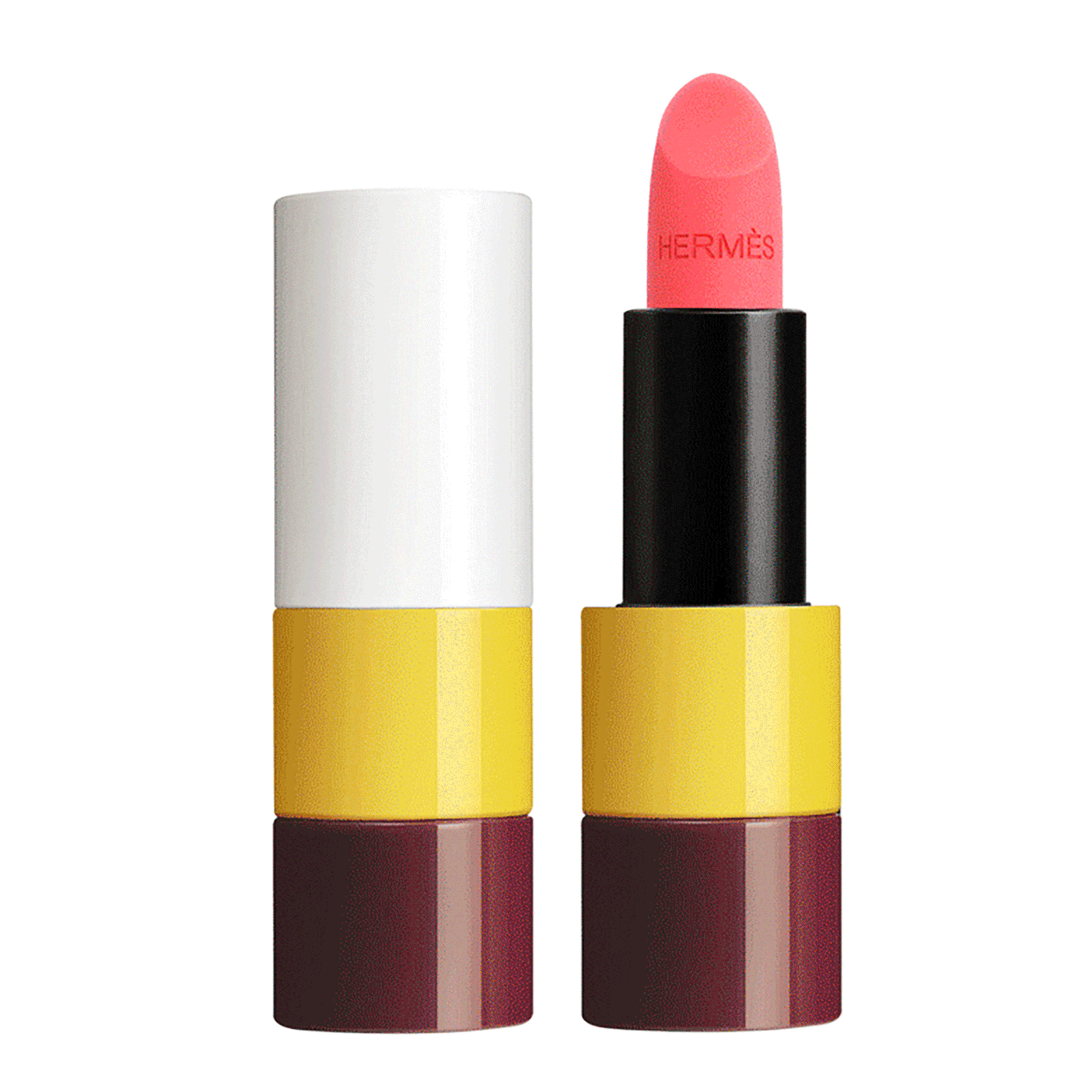 Лимитированная коллекция помады Rouge Hermès, оттенки: Rose Inouï, Violet Insensé, Corail Fou