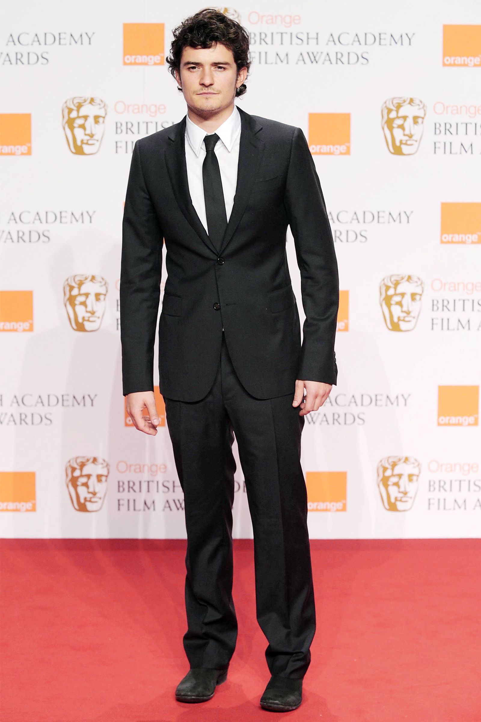 Орландо Блум в пресс-комнате кинопремии BAFTA в Лондоне, 10 февраля 2008 г.